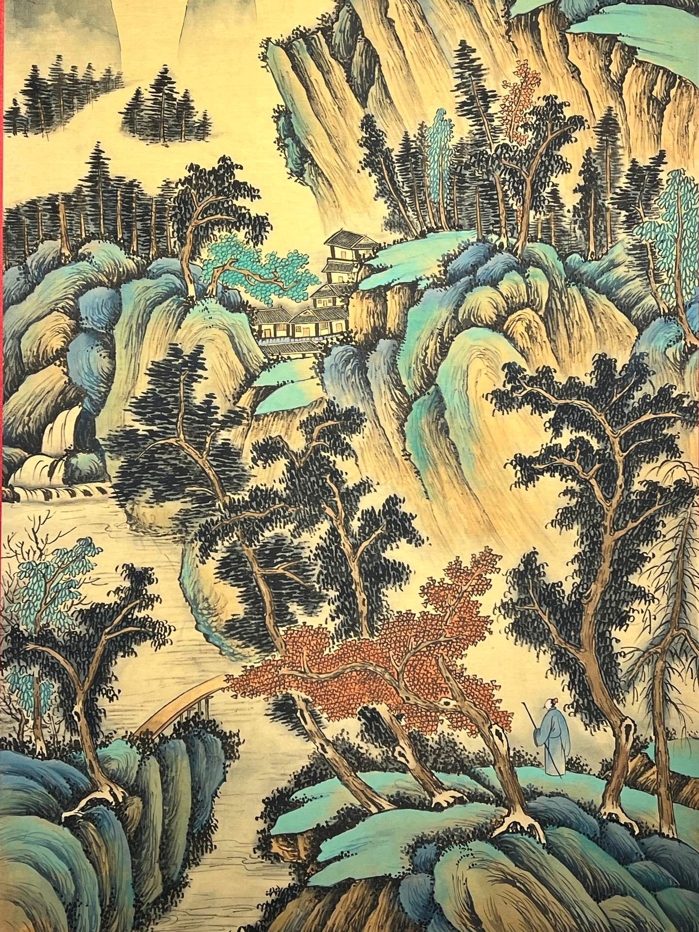 Chinese scroll painting Zhang Daqian
