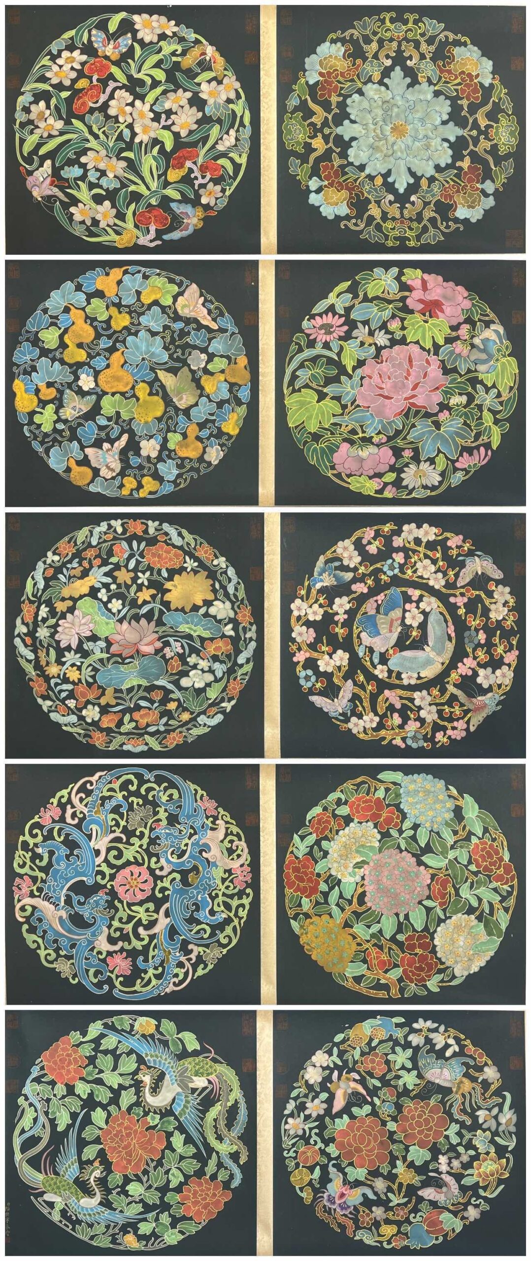 Chinese scroll painting Lang Shining