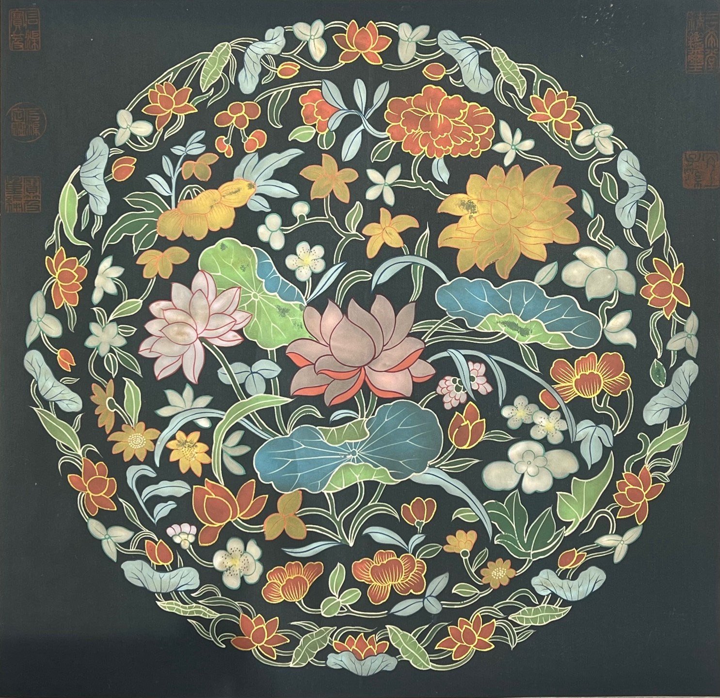 Chinese scroll painting Lang Shining