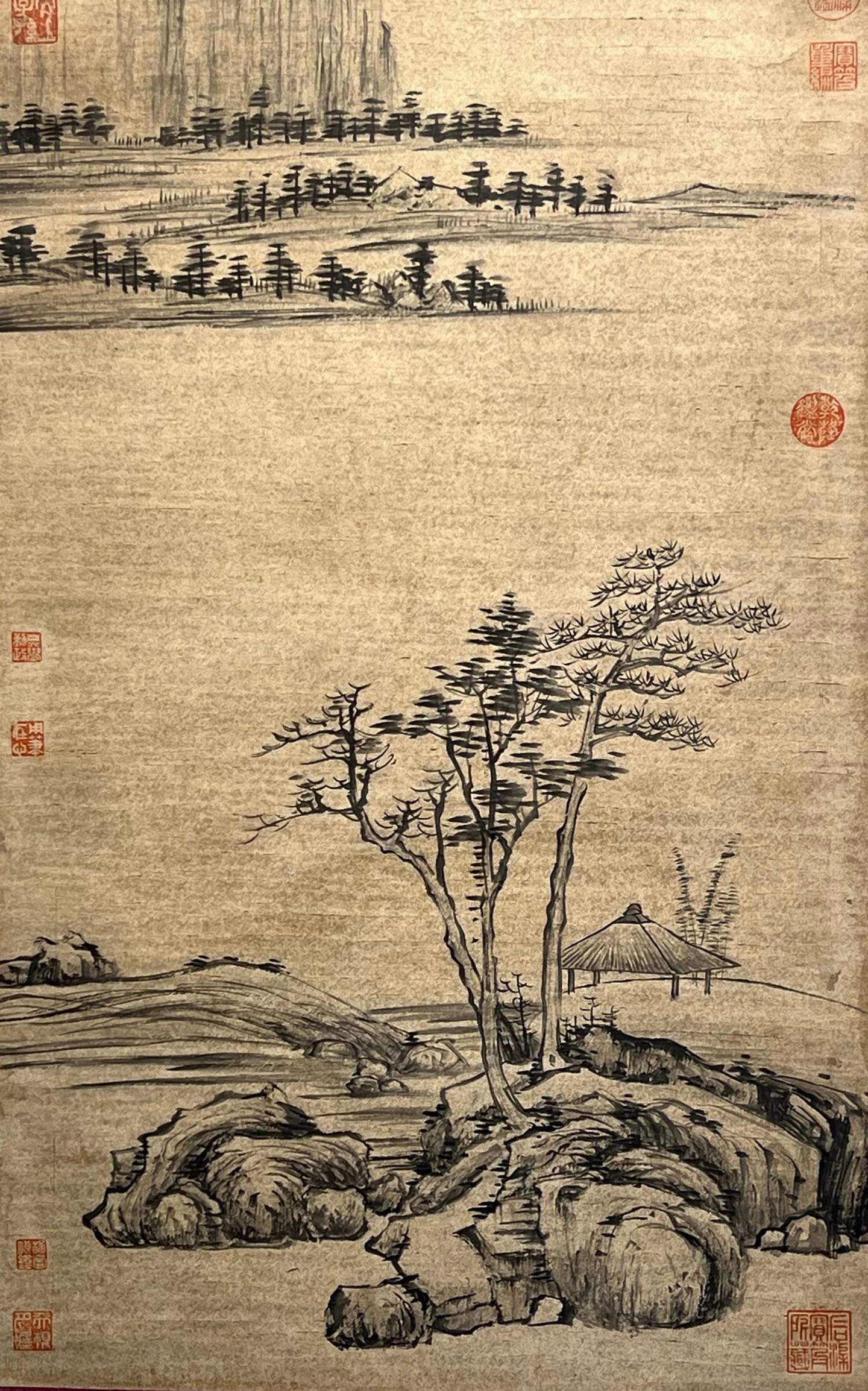 Chinese scroll painting Ni Zan