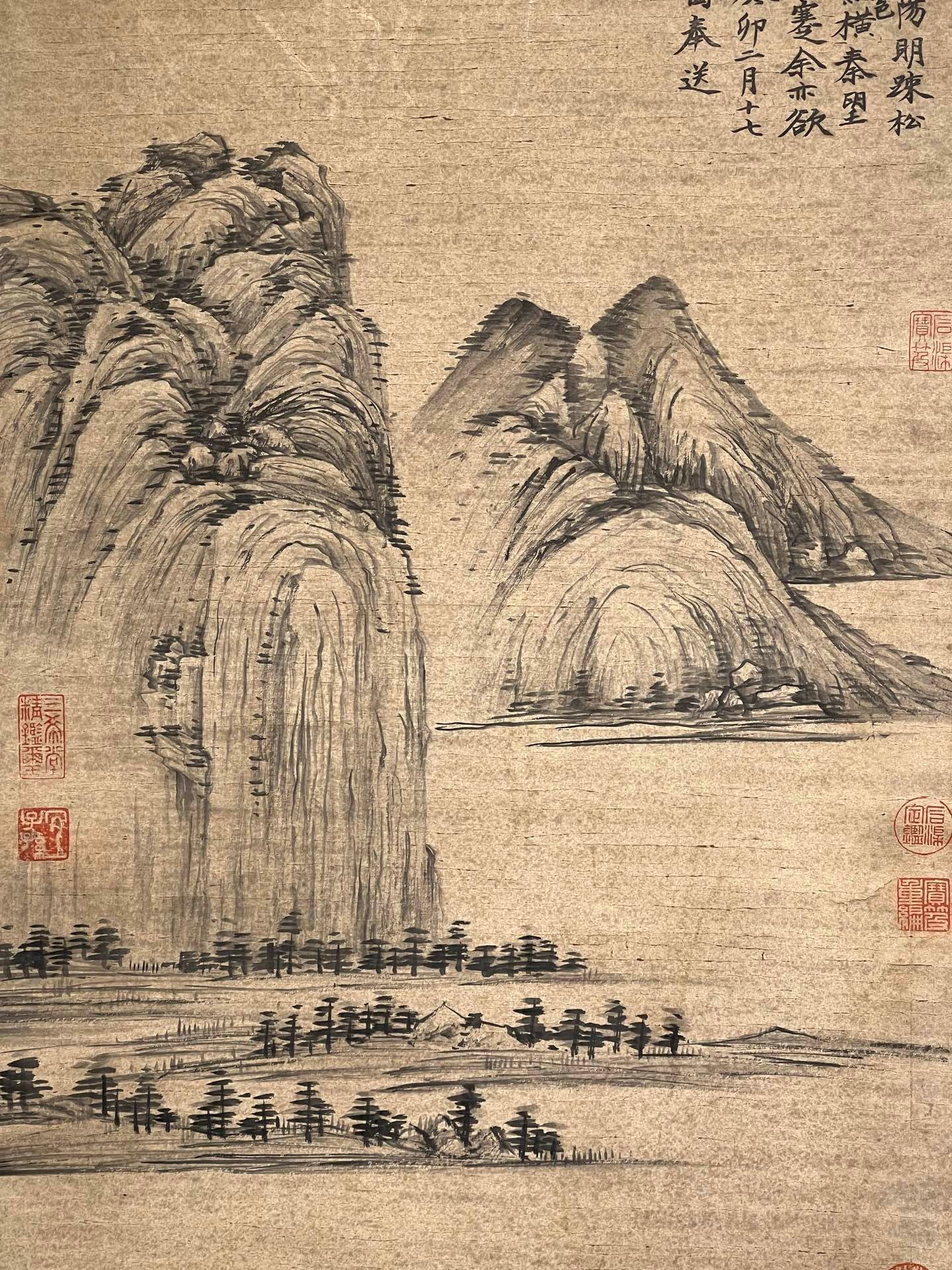 Chinese scroll painting Ni Zan