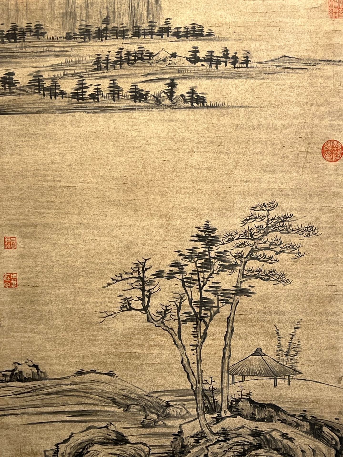 Chinese scroll painting Ni Zan