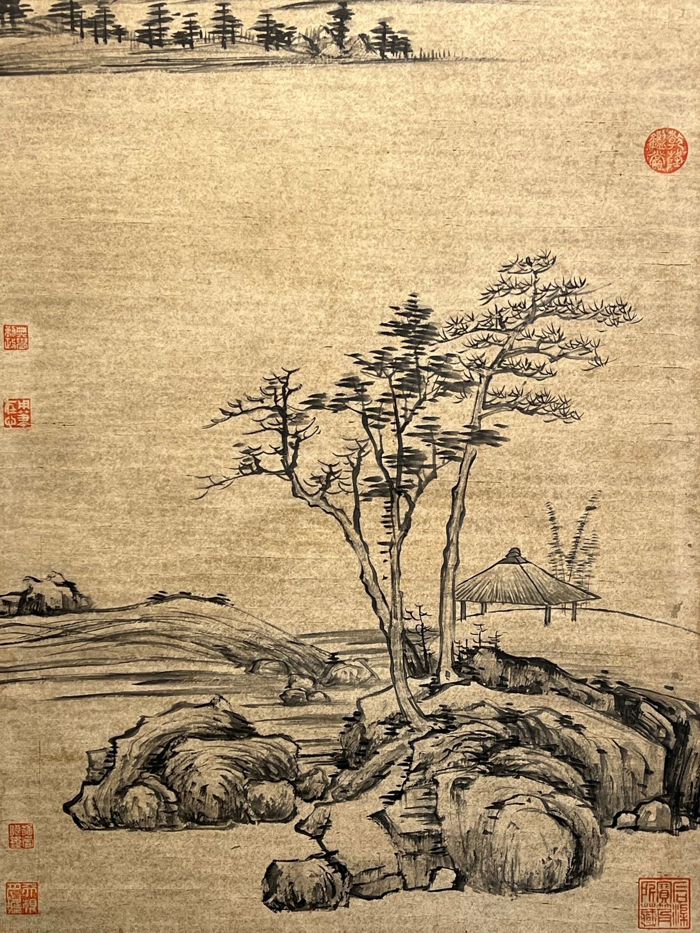 Chinese scroll painting Ni Zan
