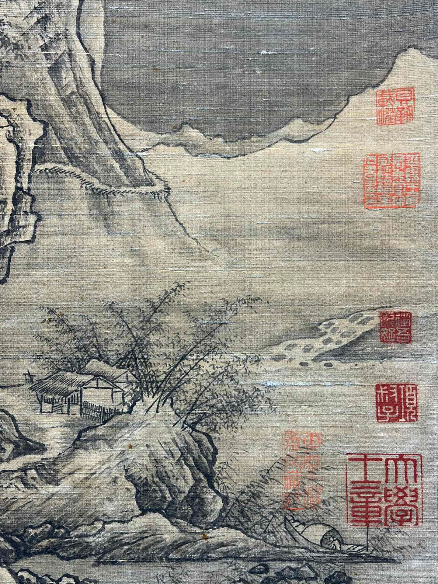 Chinese scroll painting Du Mu