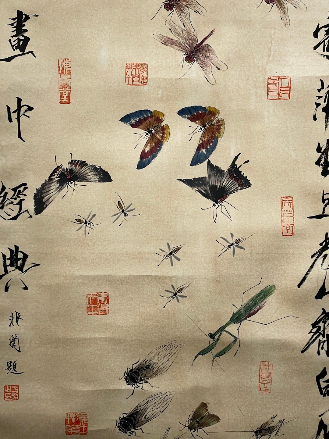 Chinese scroll painting Qi Baishi