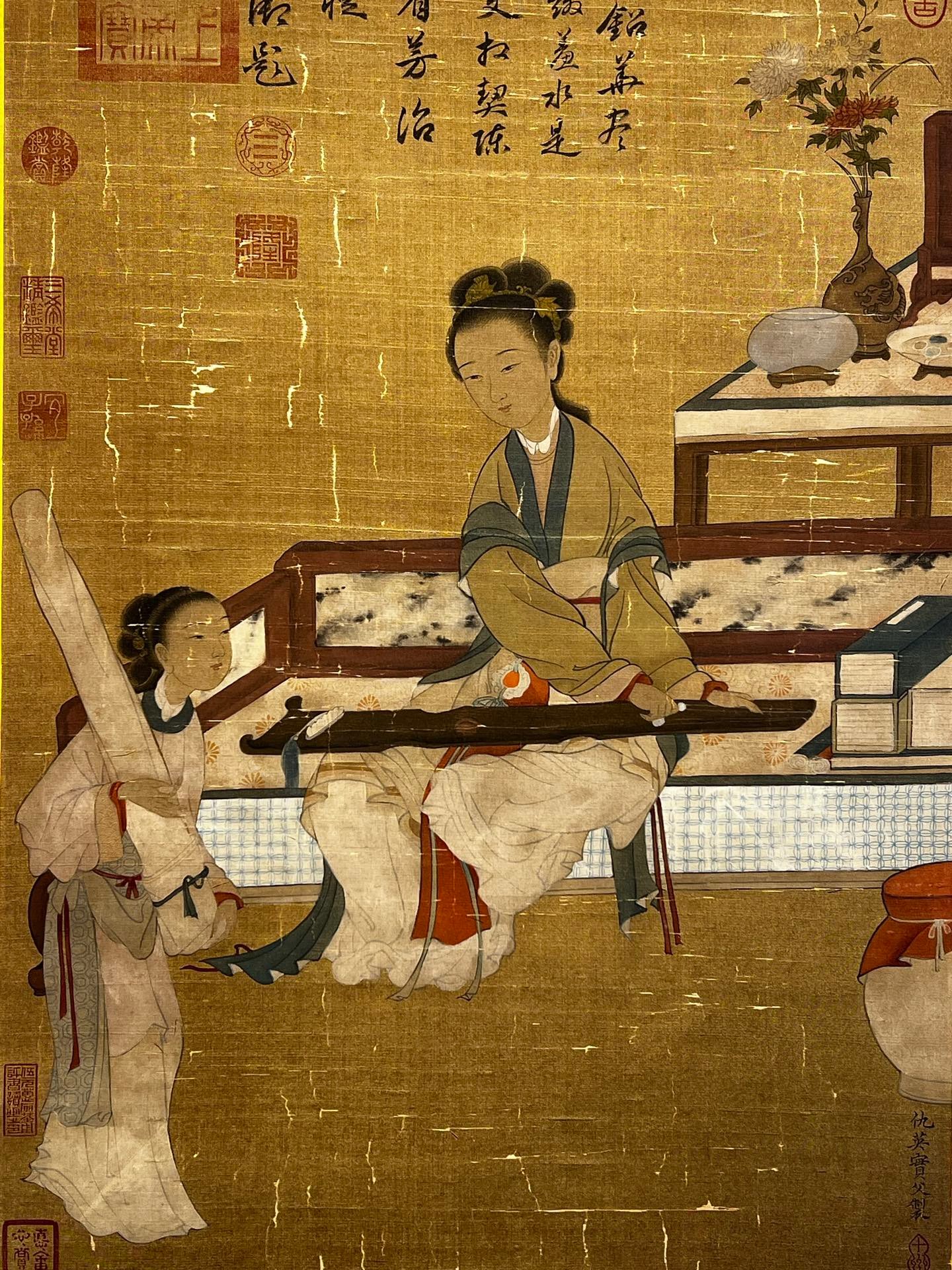 Chinese scroll painting Qiu Ying