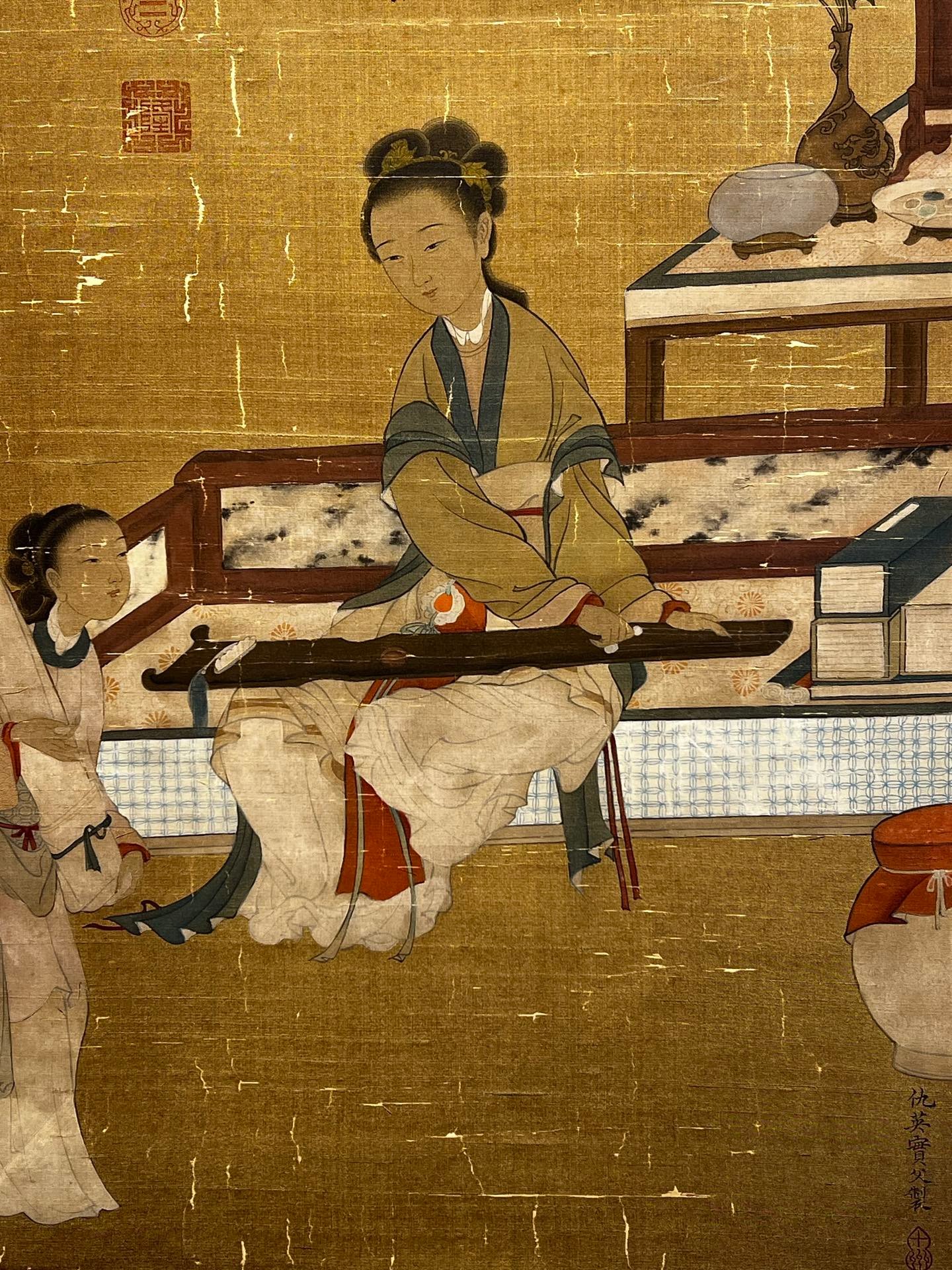 Chinese scroll painting Qiu Ying