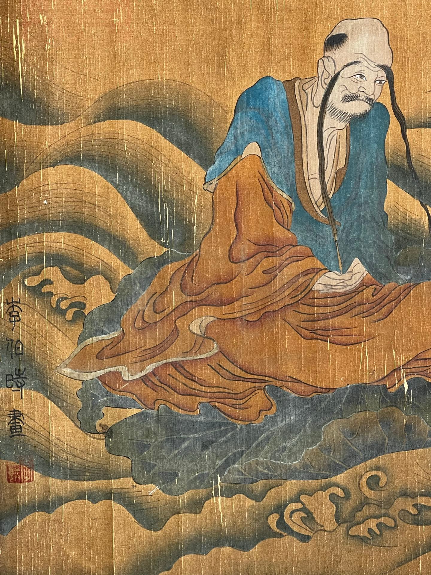 Chinese scroll painting Li Longmian