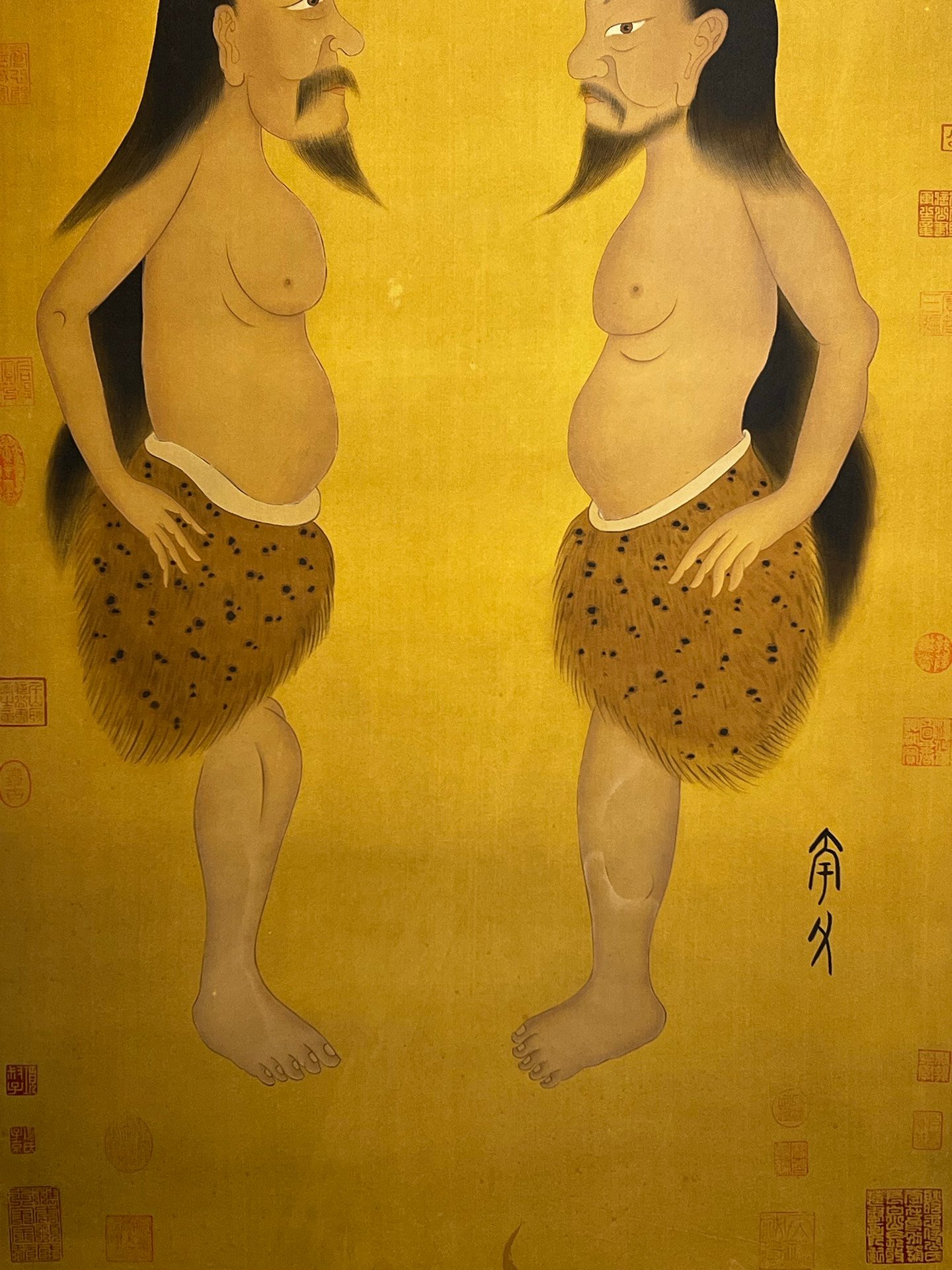 Chinese scroll painting Kuafu