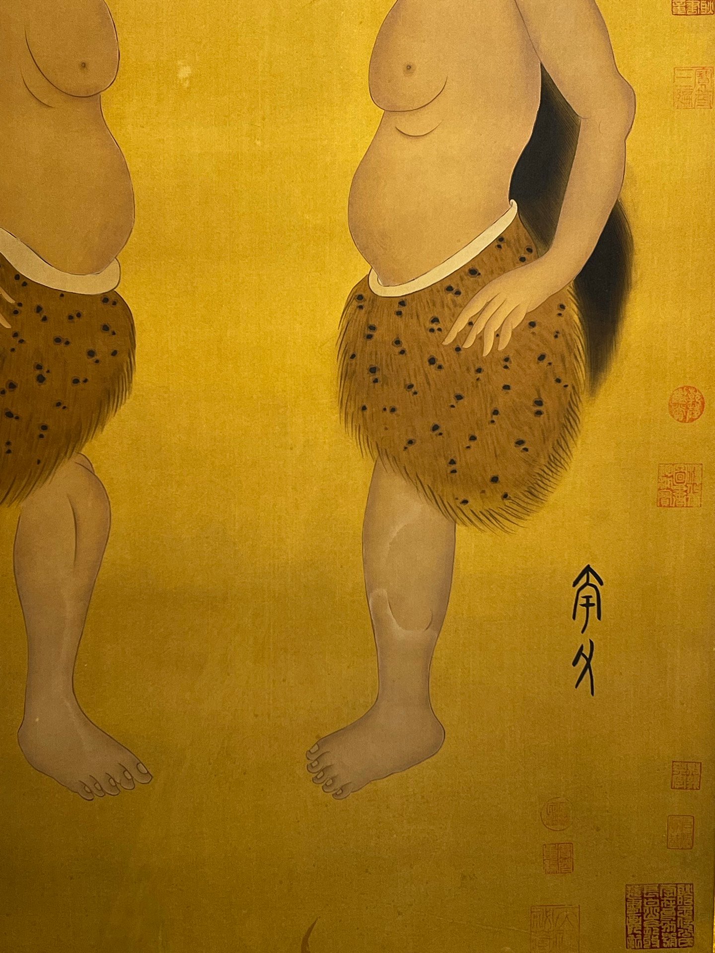 Chinese scroll painting Kuafu