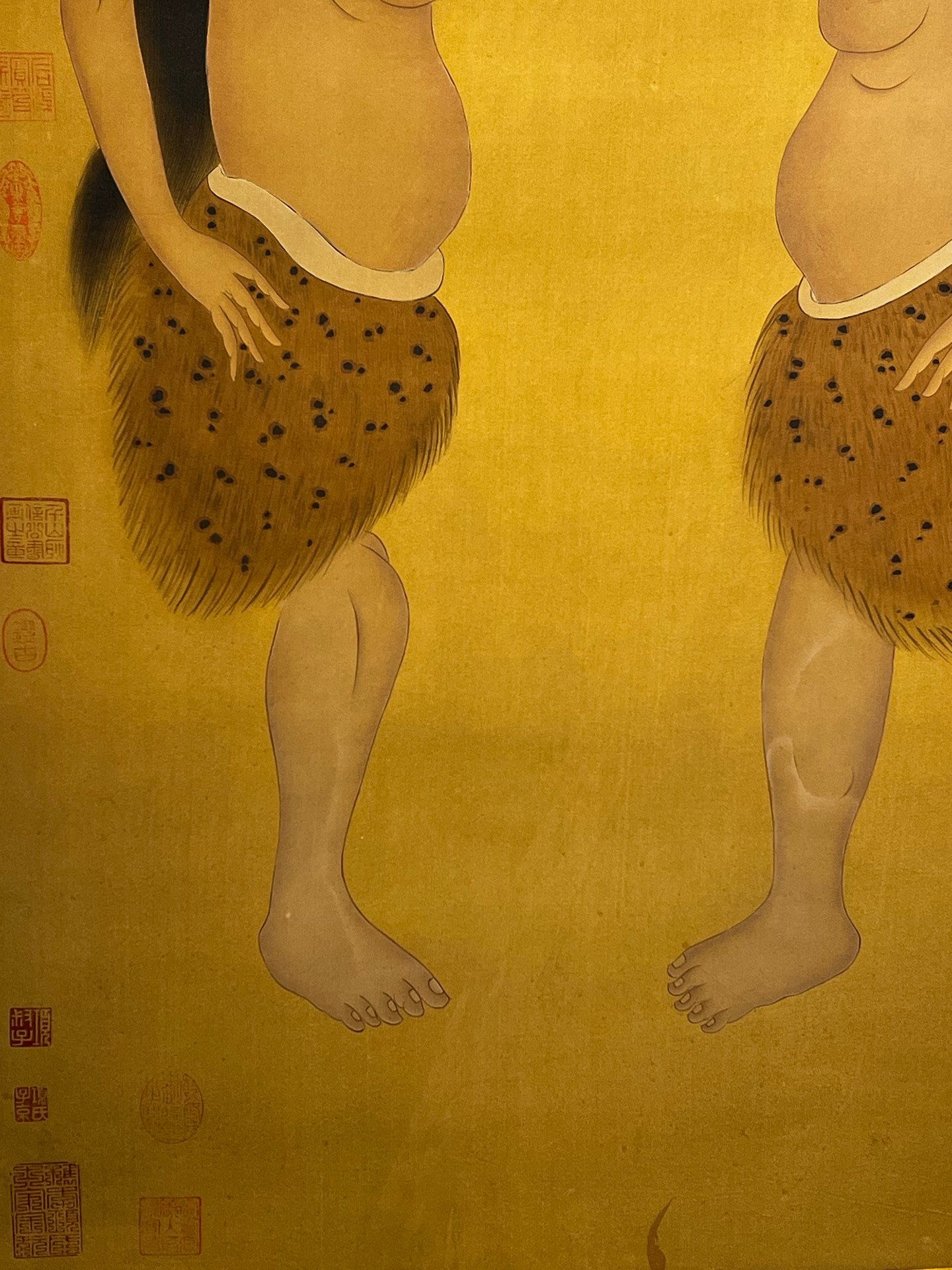 Chinese scroll painting Kuafu