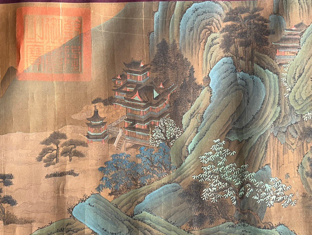 Chinese scroll painting Wang Ximeng