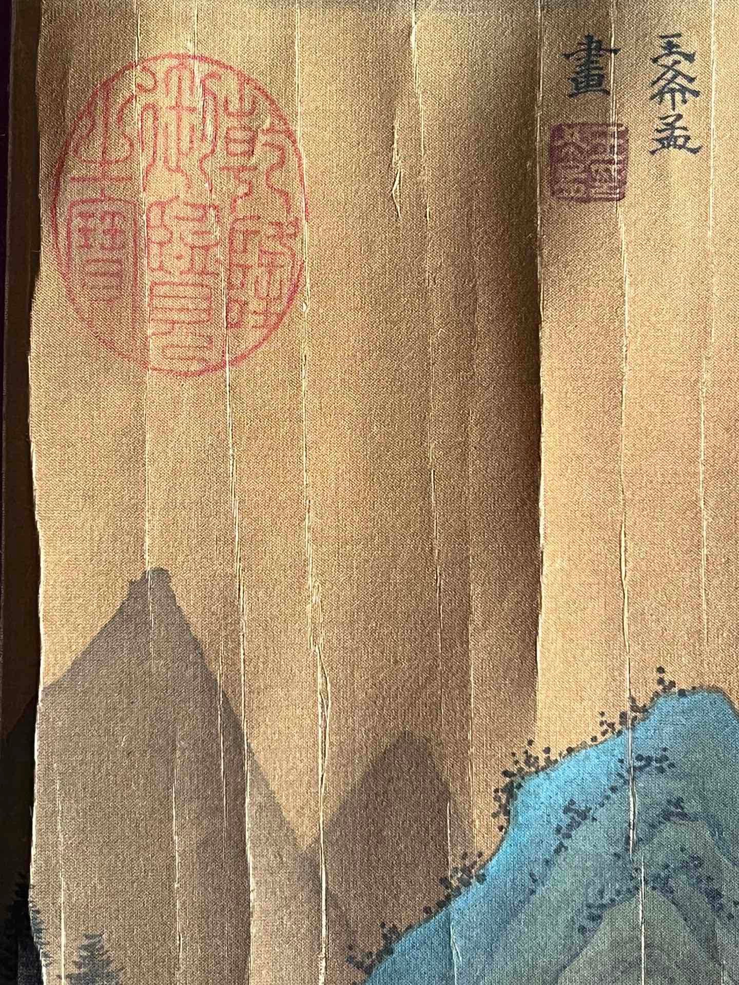 Chinese scroll painting Wang Ximeng