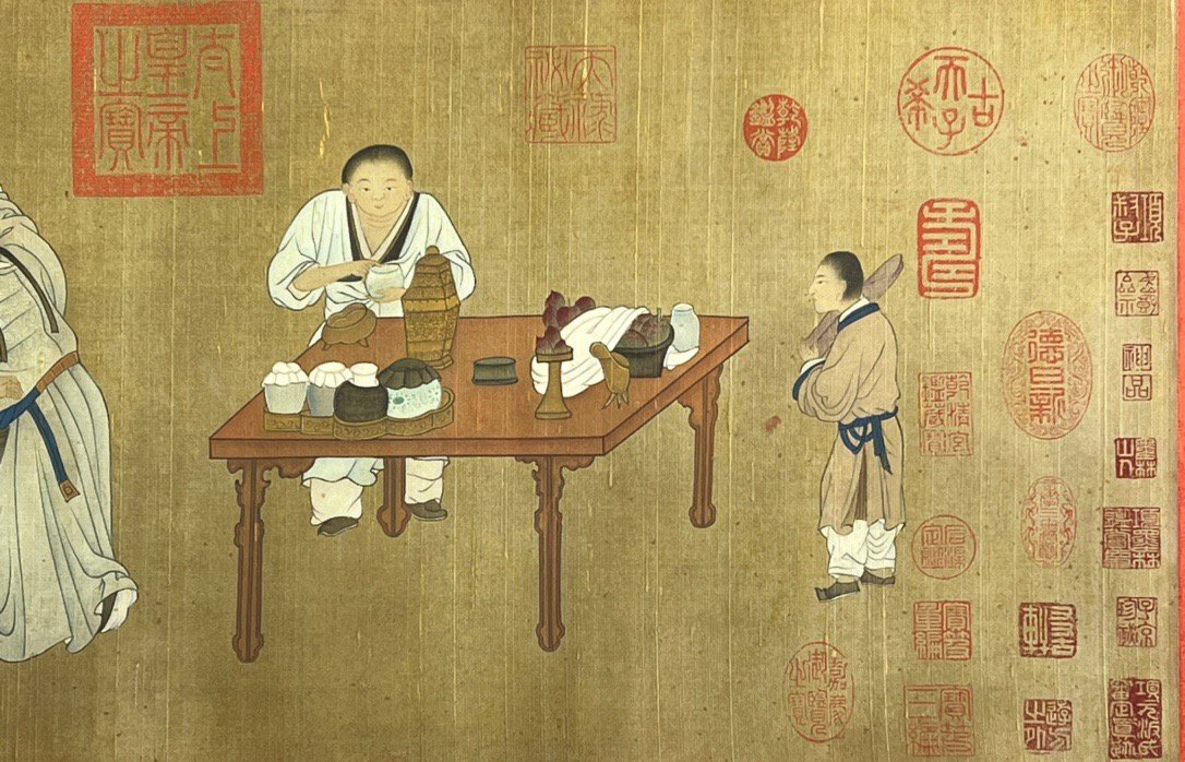 Chinese scroll painting Wang Zhenpeng