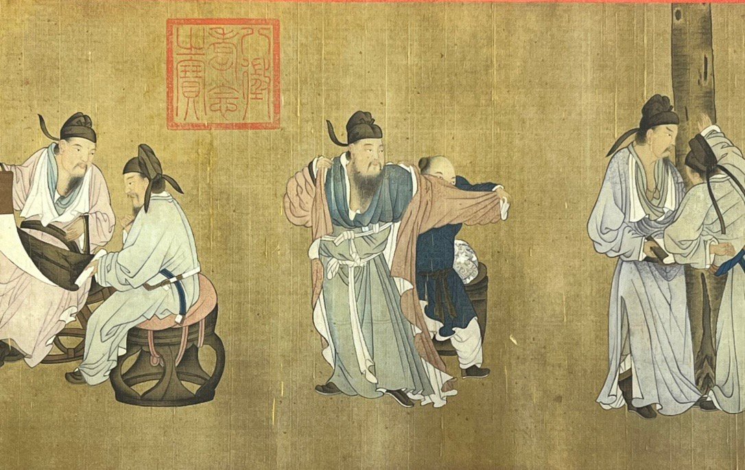 Chinese scroll painting Wang Zhenpeng