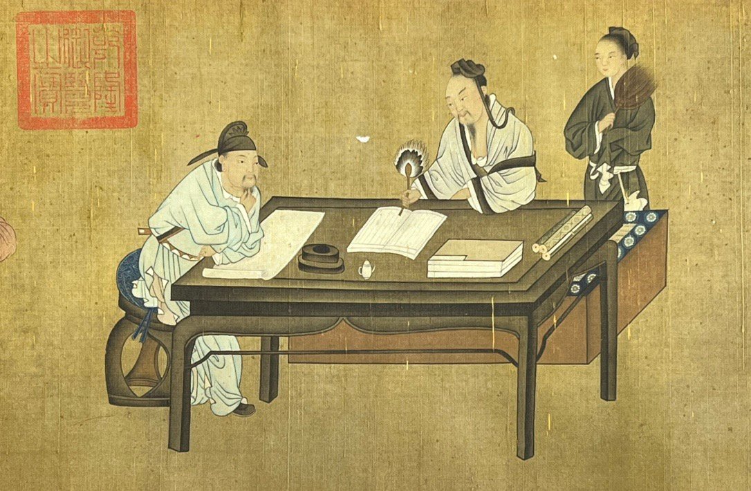 Chinese scroll painting Wang Zhenpeng