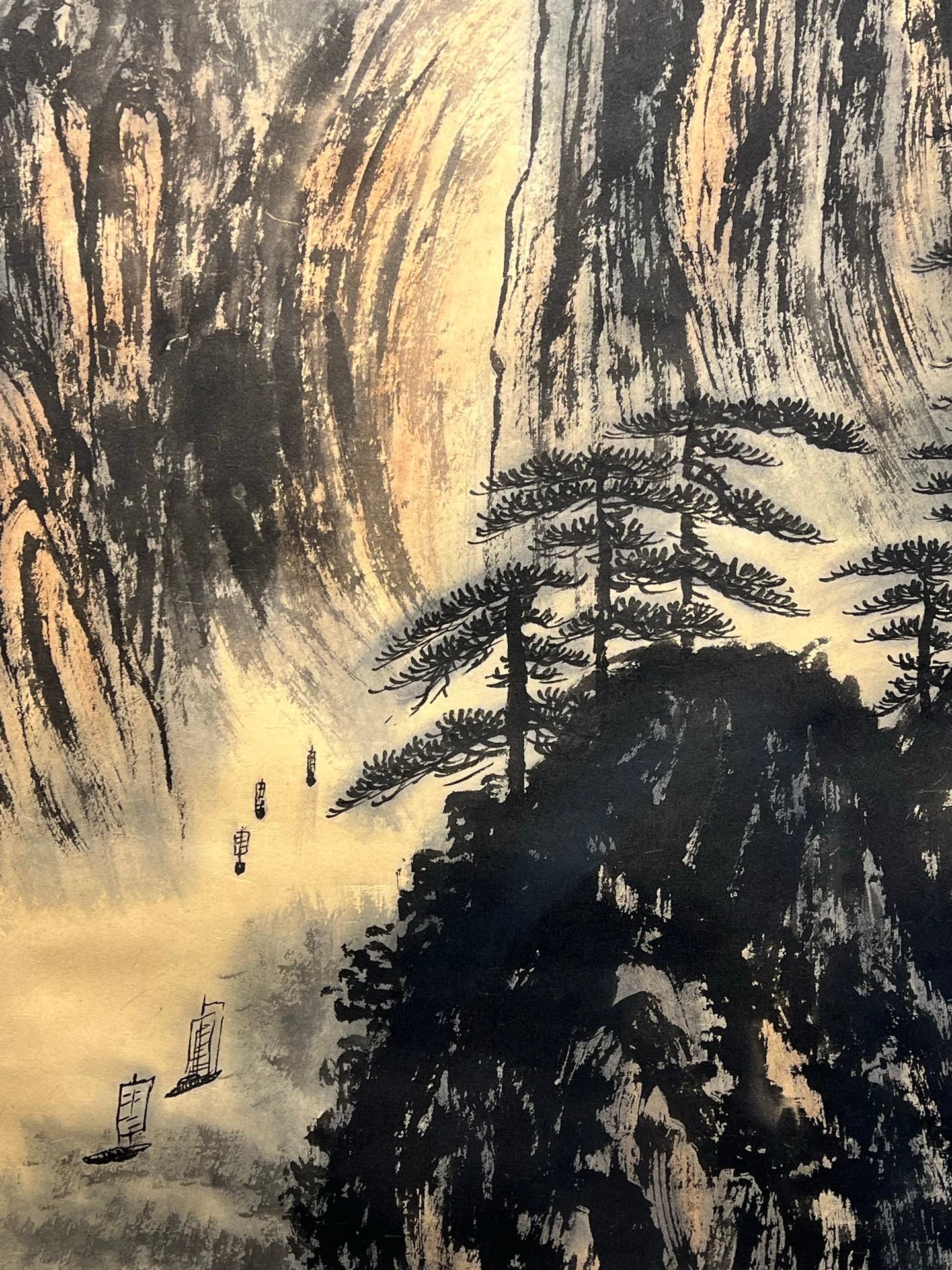 Chinese scroll painting Fu Baoshi