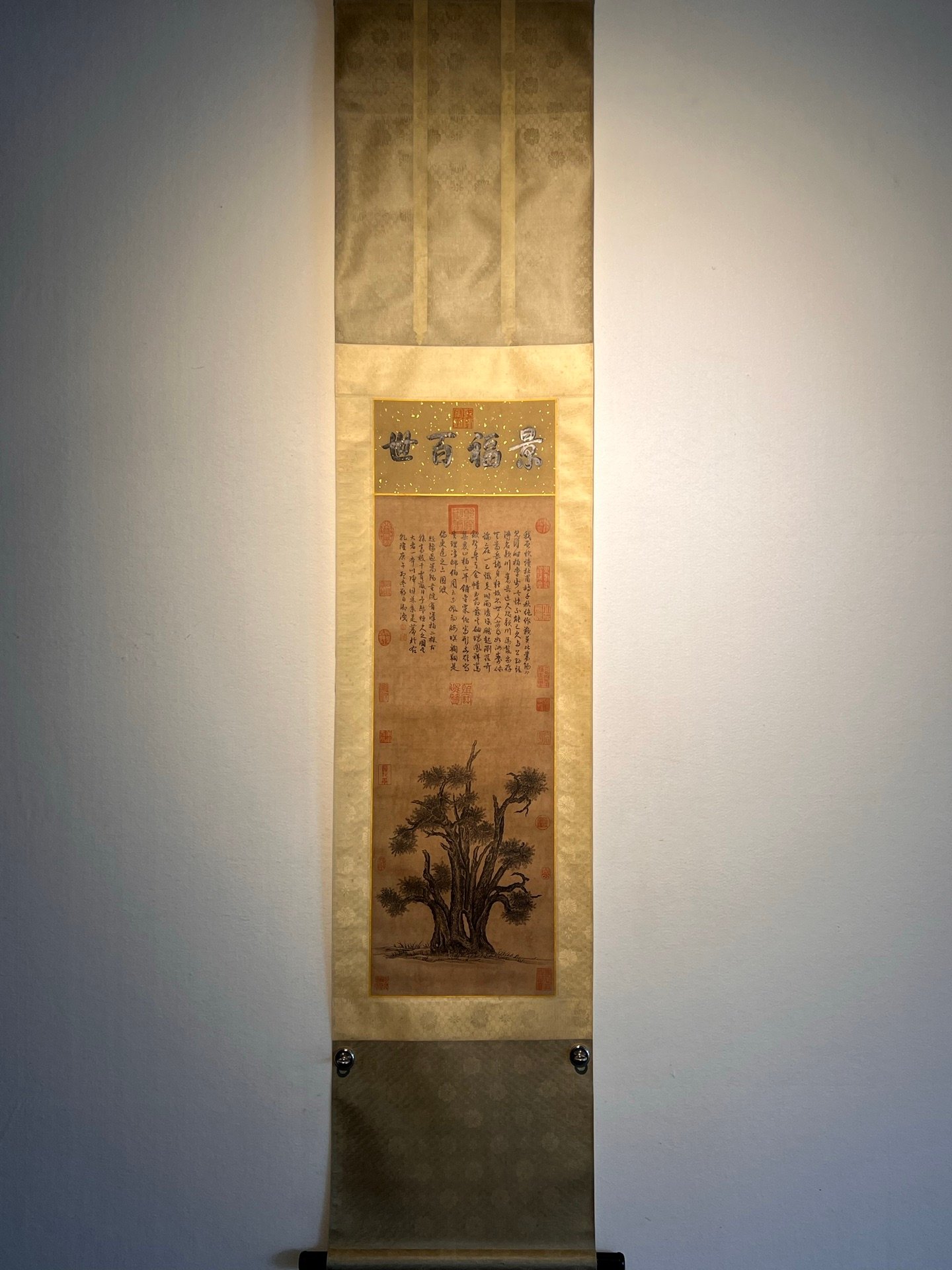 Chinese scroll painting Songyang Han Baitu