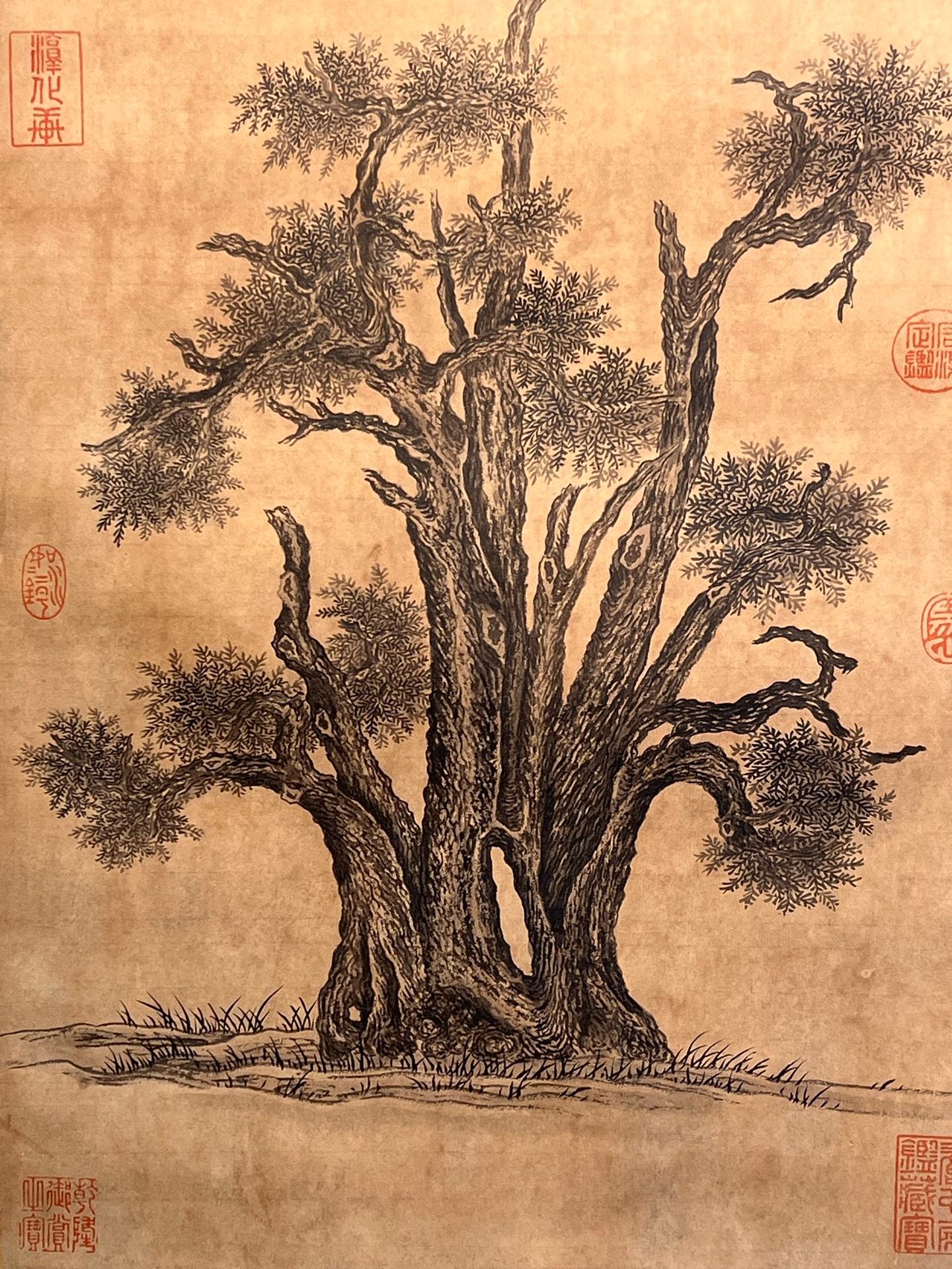 Chinese scroll painting Songyang Han Baitu