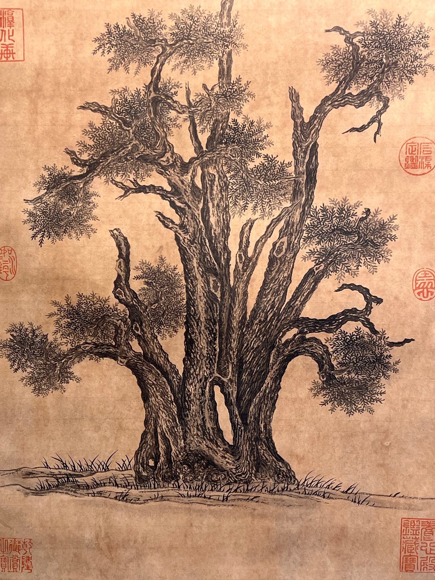 Chinese scroll painting Songyang Han Baitu