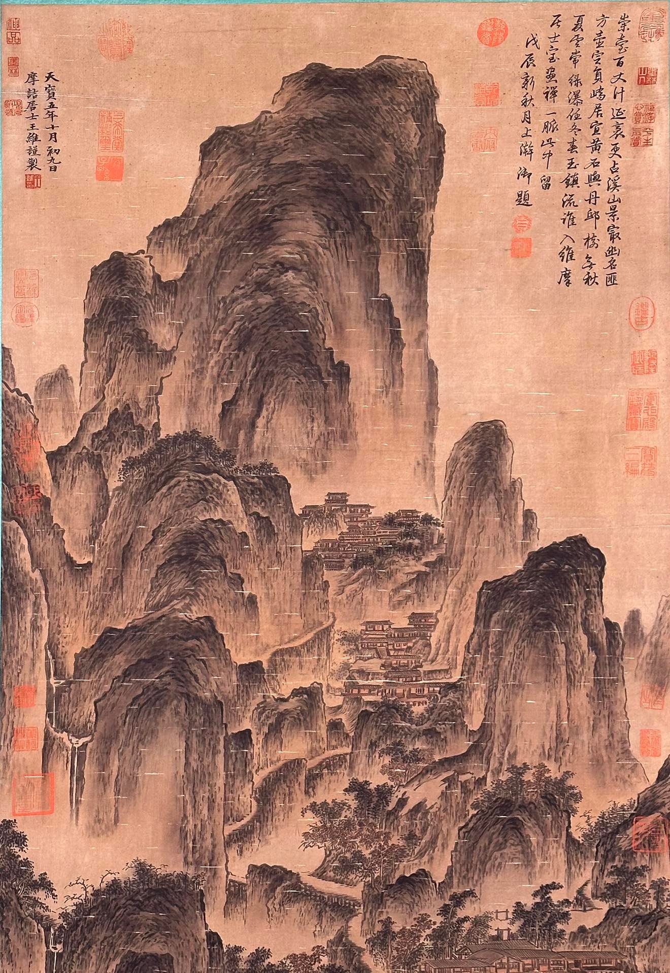 Chinese scroll painting Wang Wei