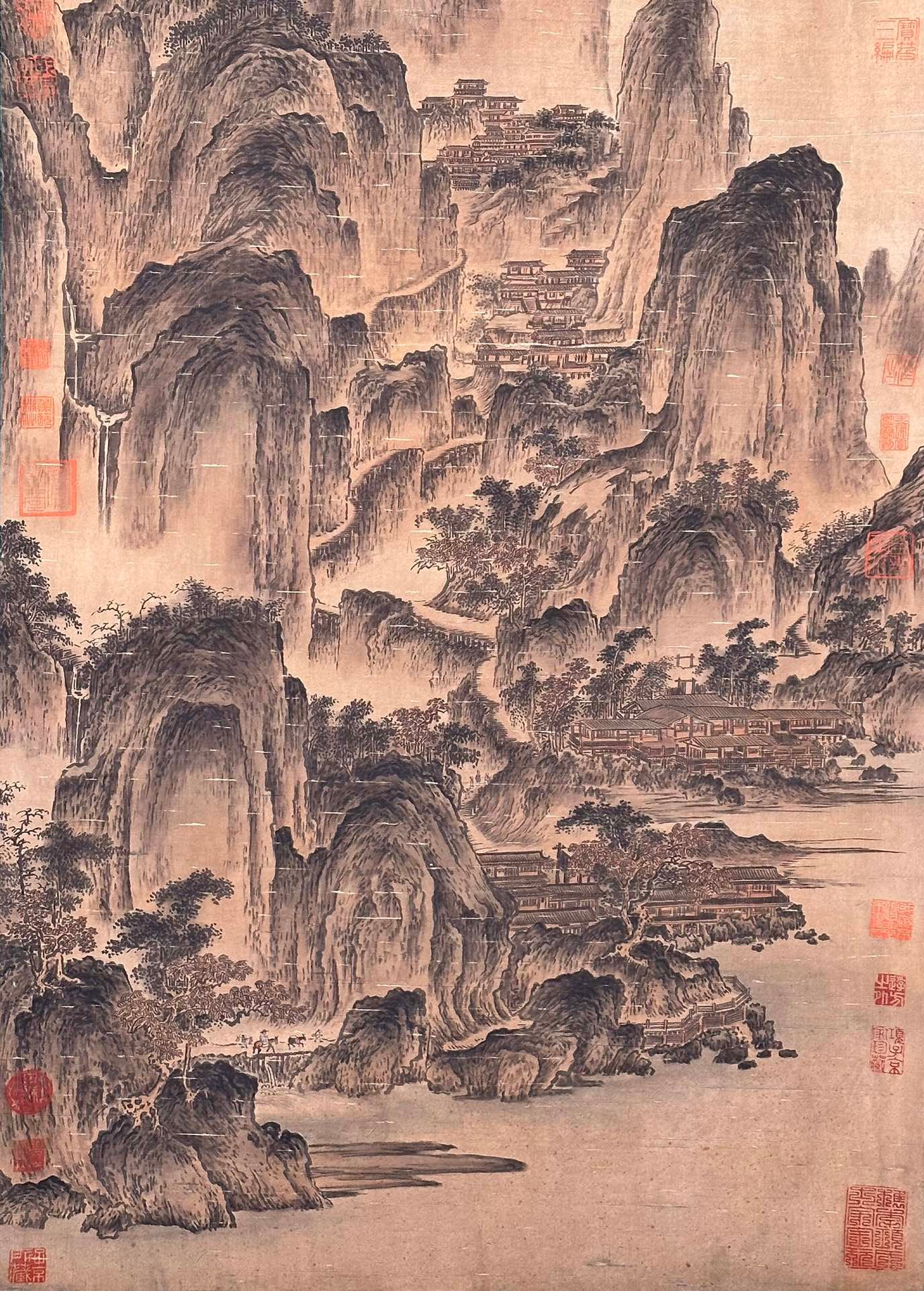 Chinese scroll painting Wang Wei