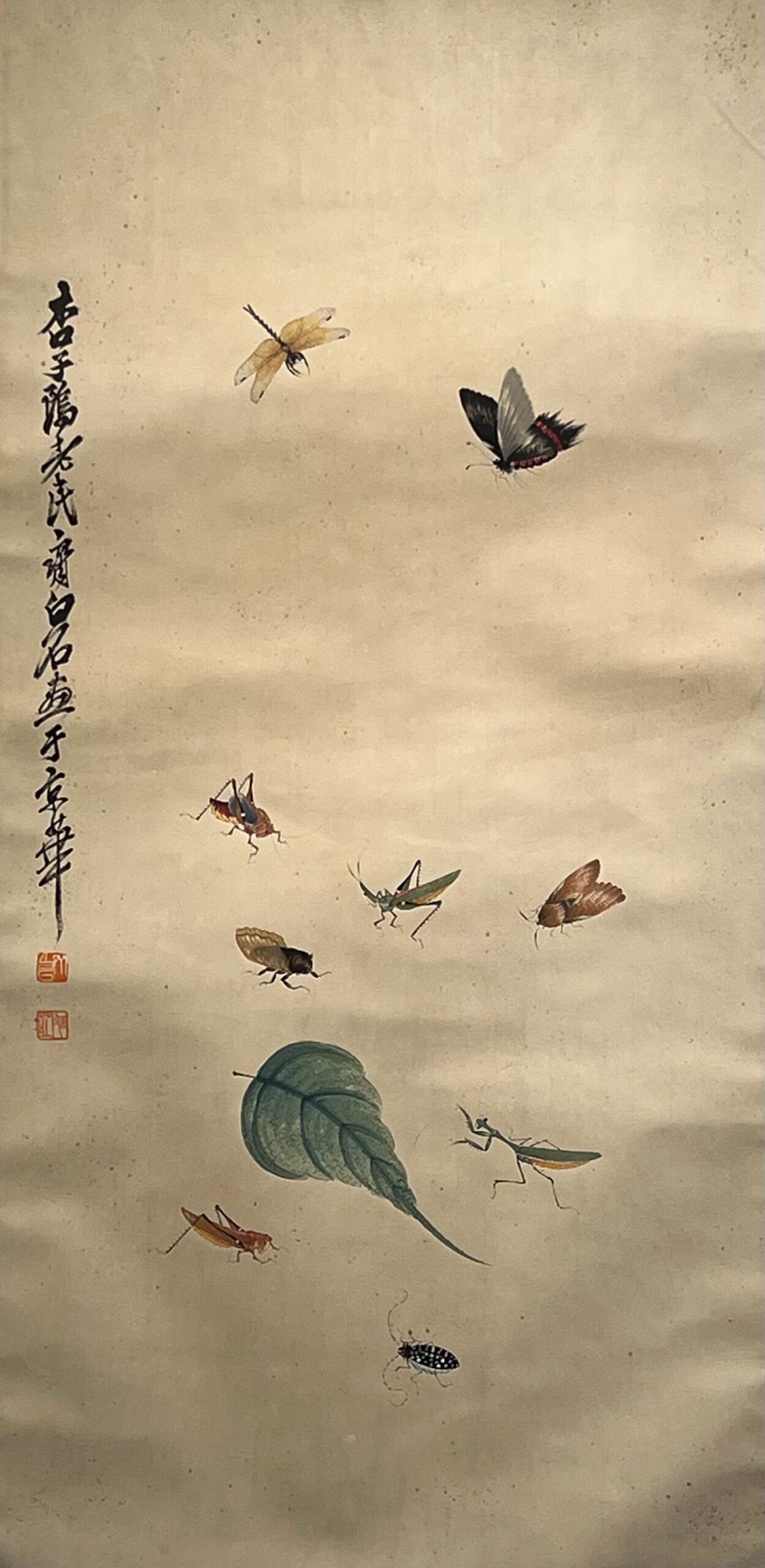 Chinese scroll painting Qi Baishi