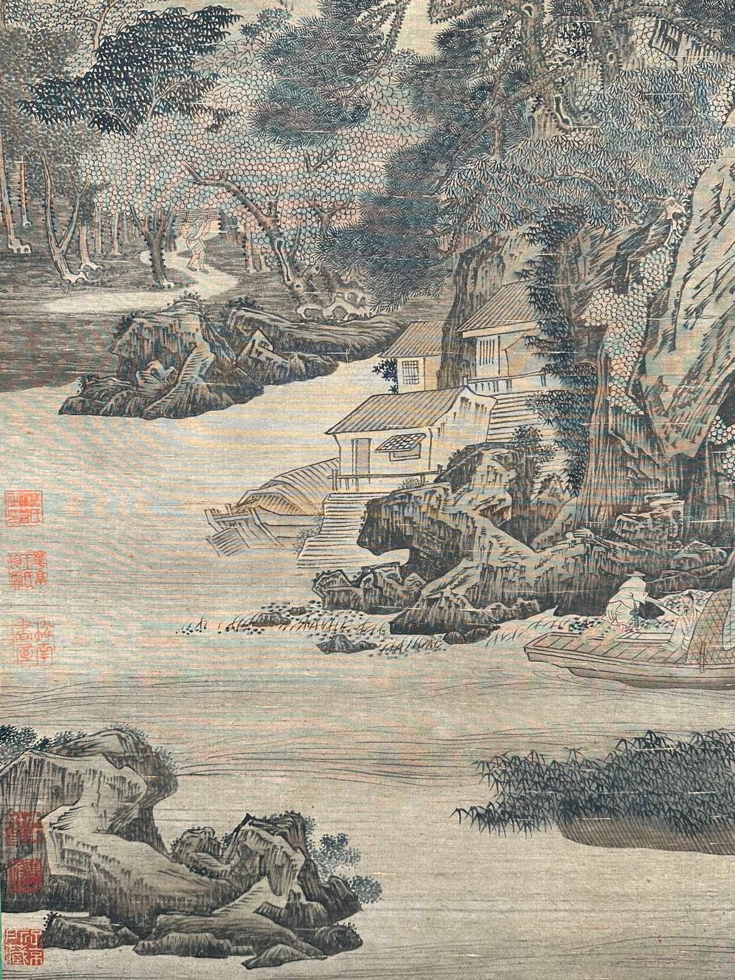 Chinese scroll painting Zhan Ziqian