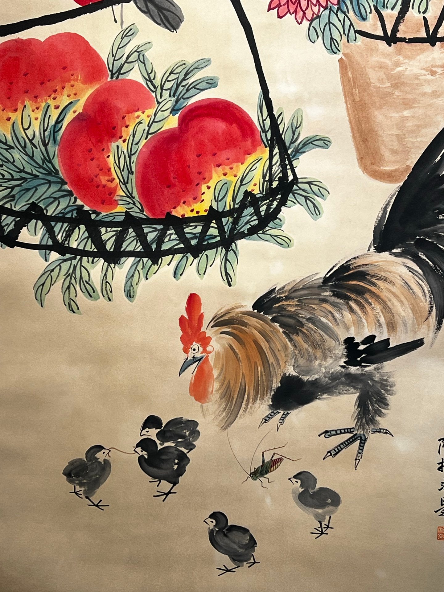 Chinese scroll painting Qi Baishi