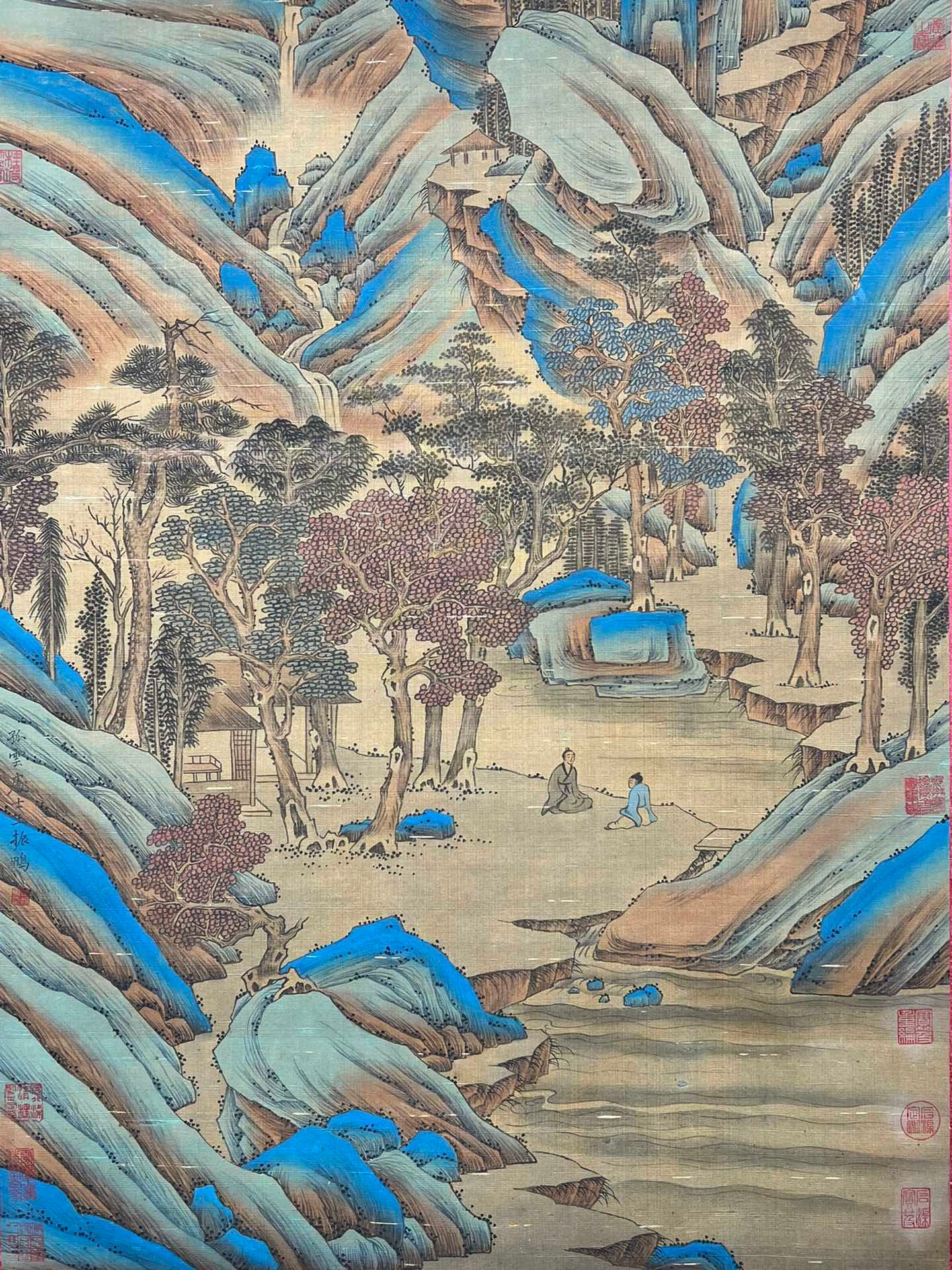 Chinese scroll painting Wang Zhenpeng