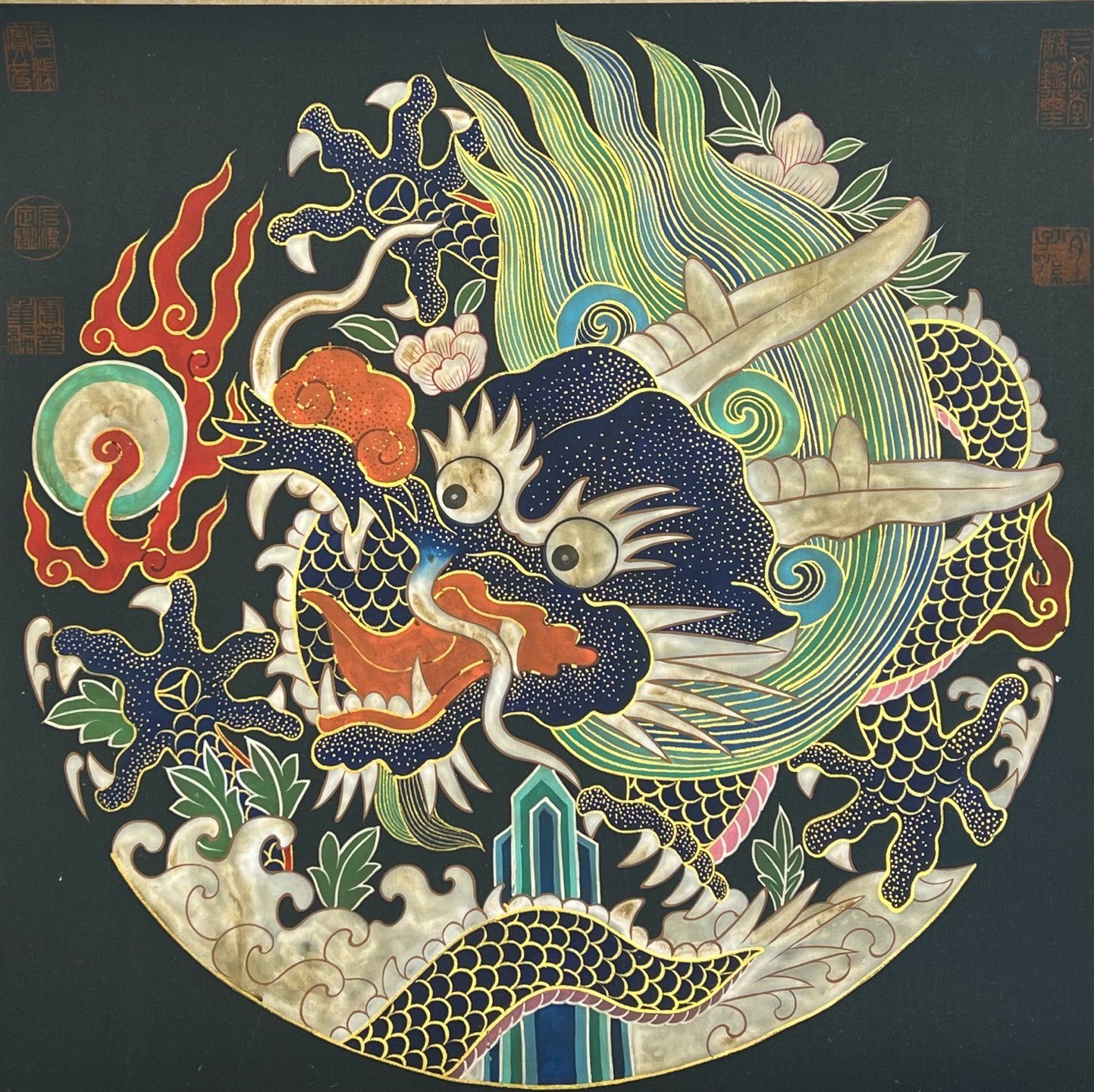 Chinese scroll painting Lang Shining