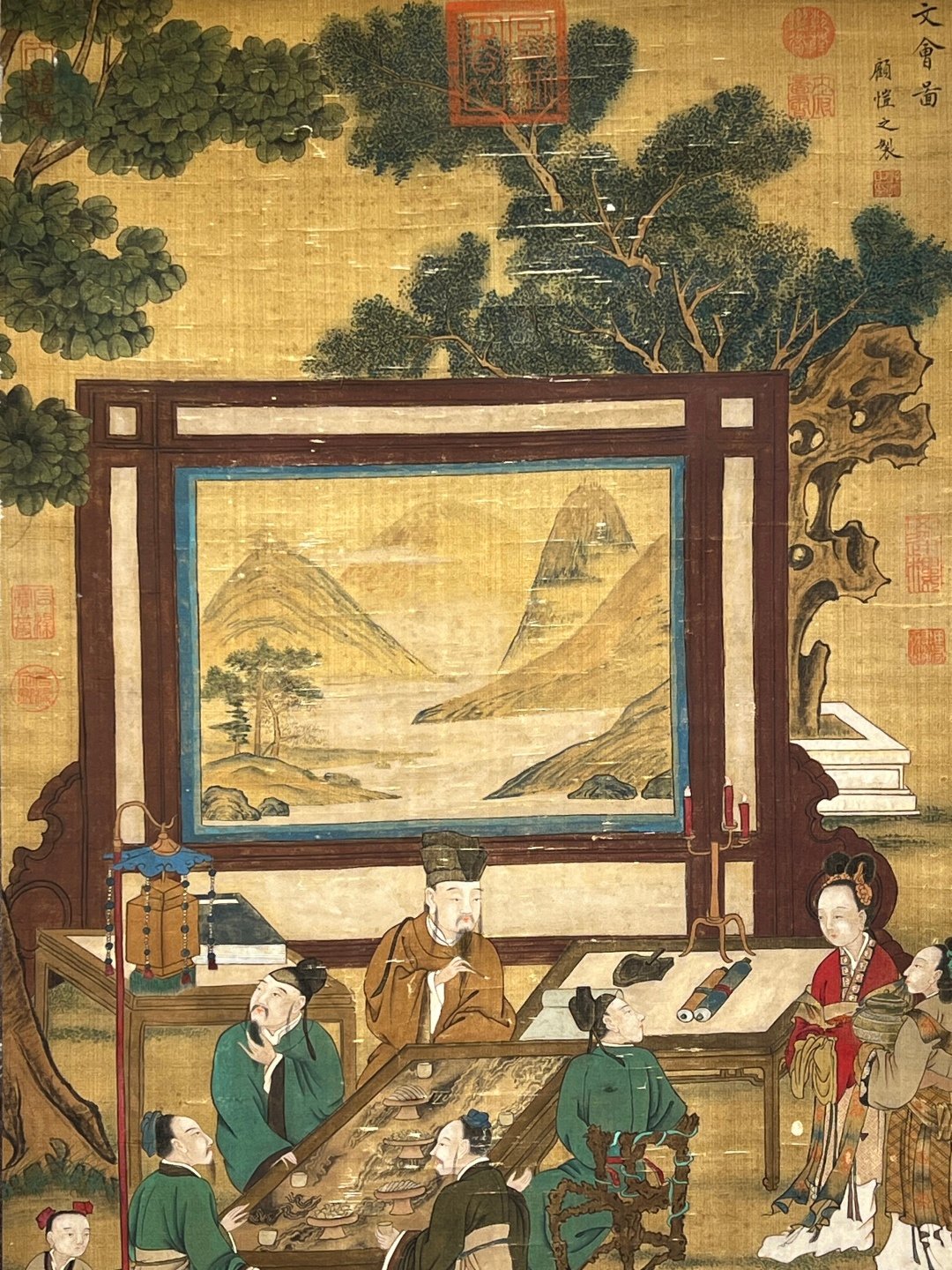 Chinese scroll painting Jin Gu Kaizhi