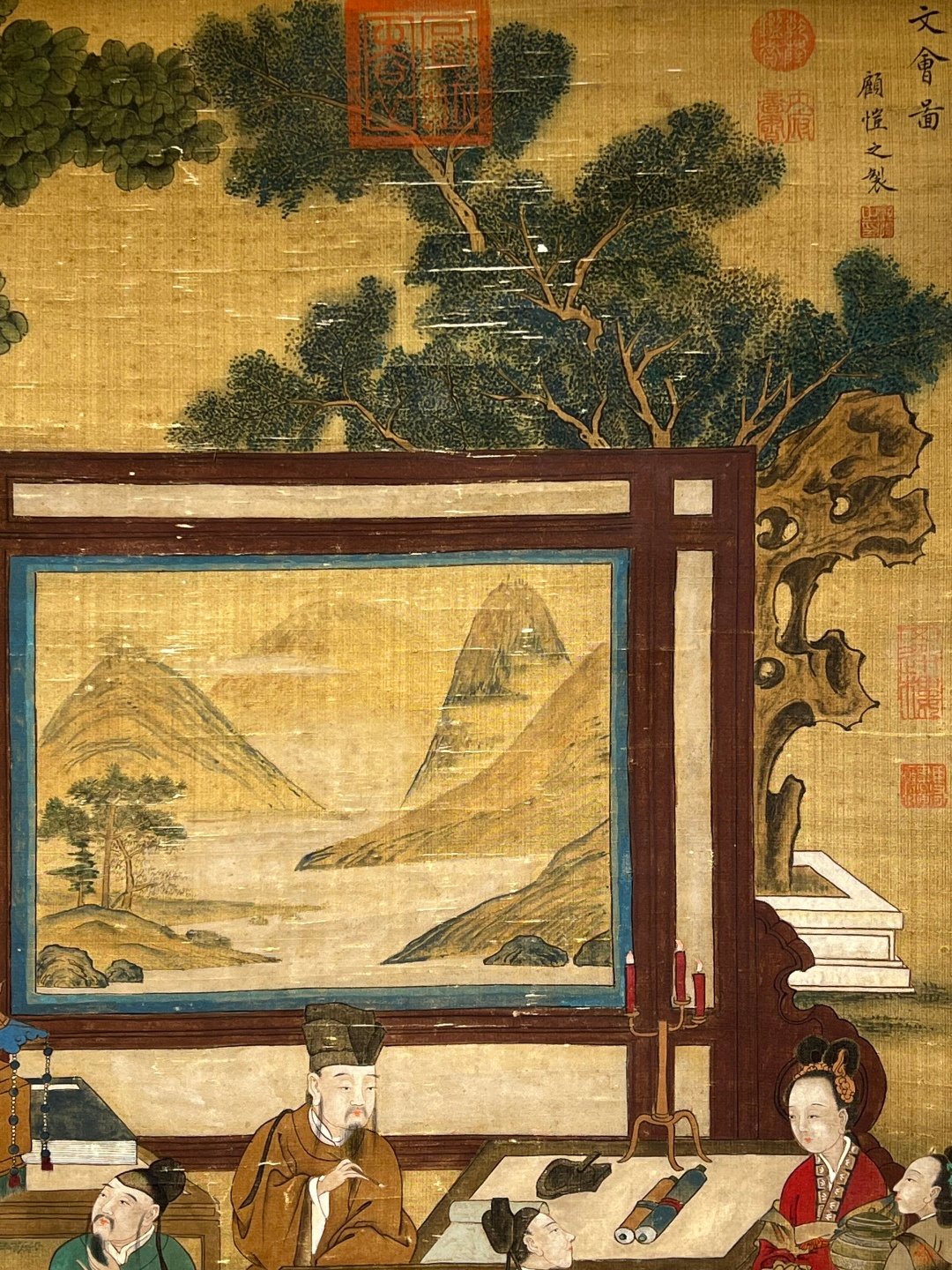 Chinese scroll painting Jin Gu Kaizhi