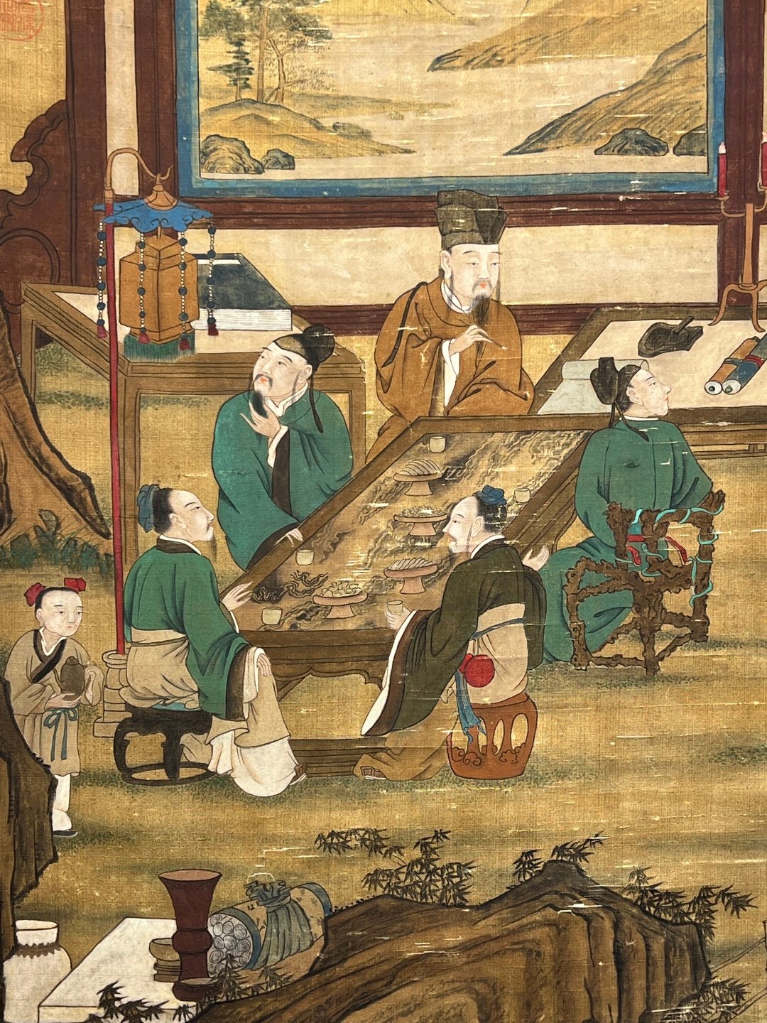 Chinese scroll painting Jin Gu Kaizhi