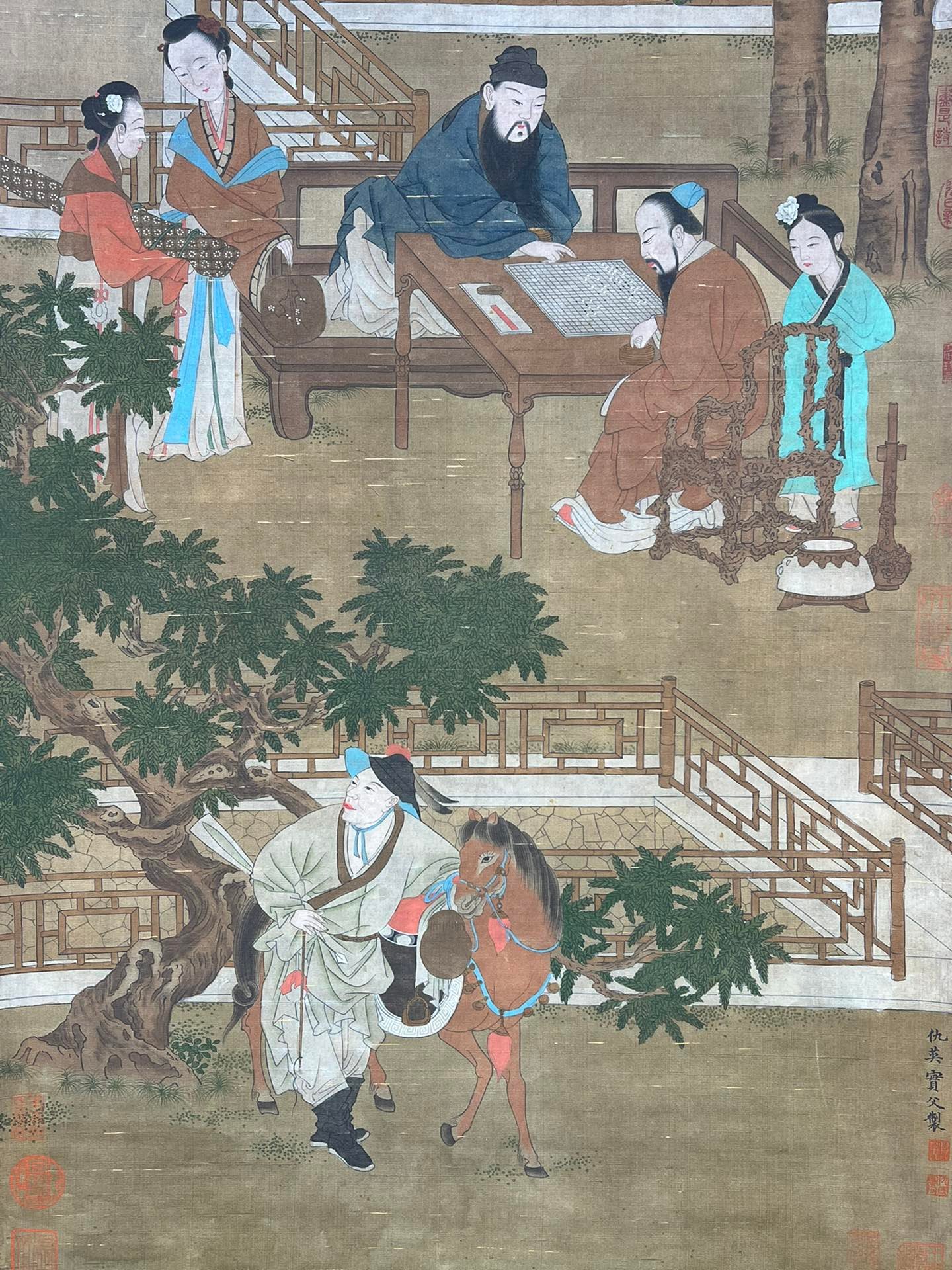 Chinese scroll painting Qiu Ying