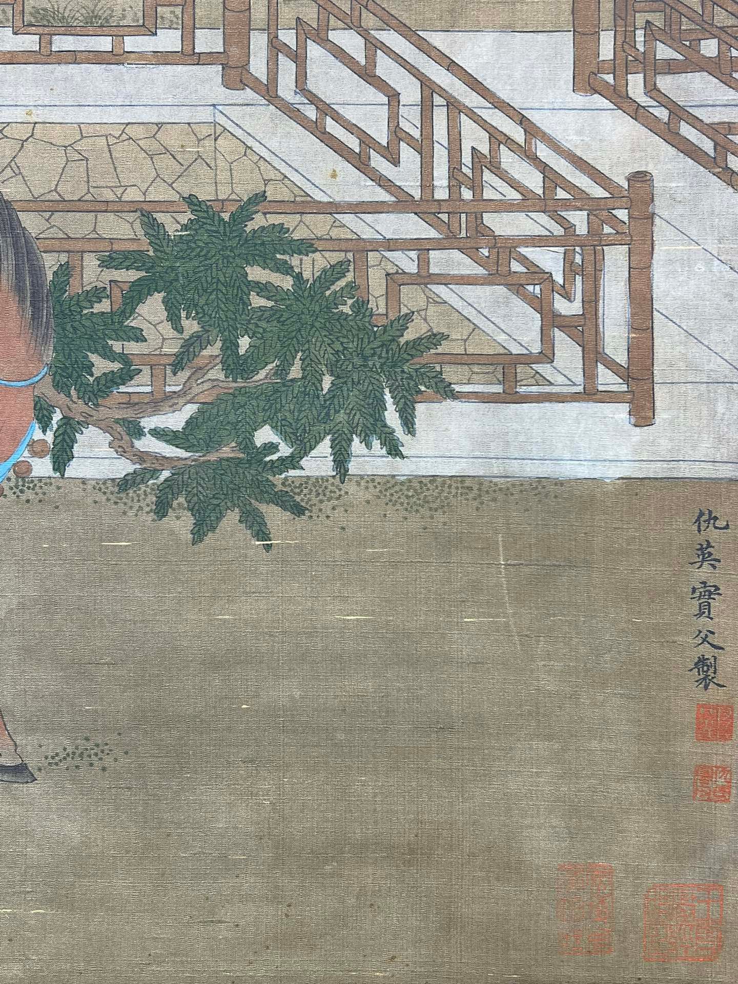 Chinese scroll painting Qiu Ying