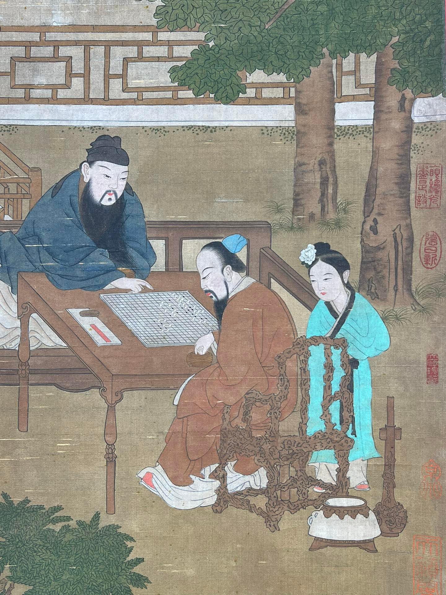 Chinese scroll painting Qiu Ying