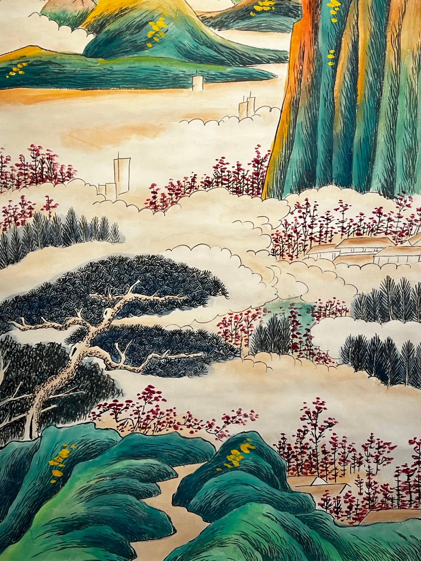 Chinese scroll painting Zhang Daqian