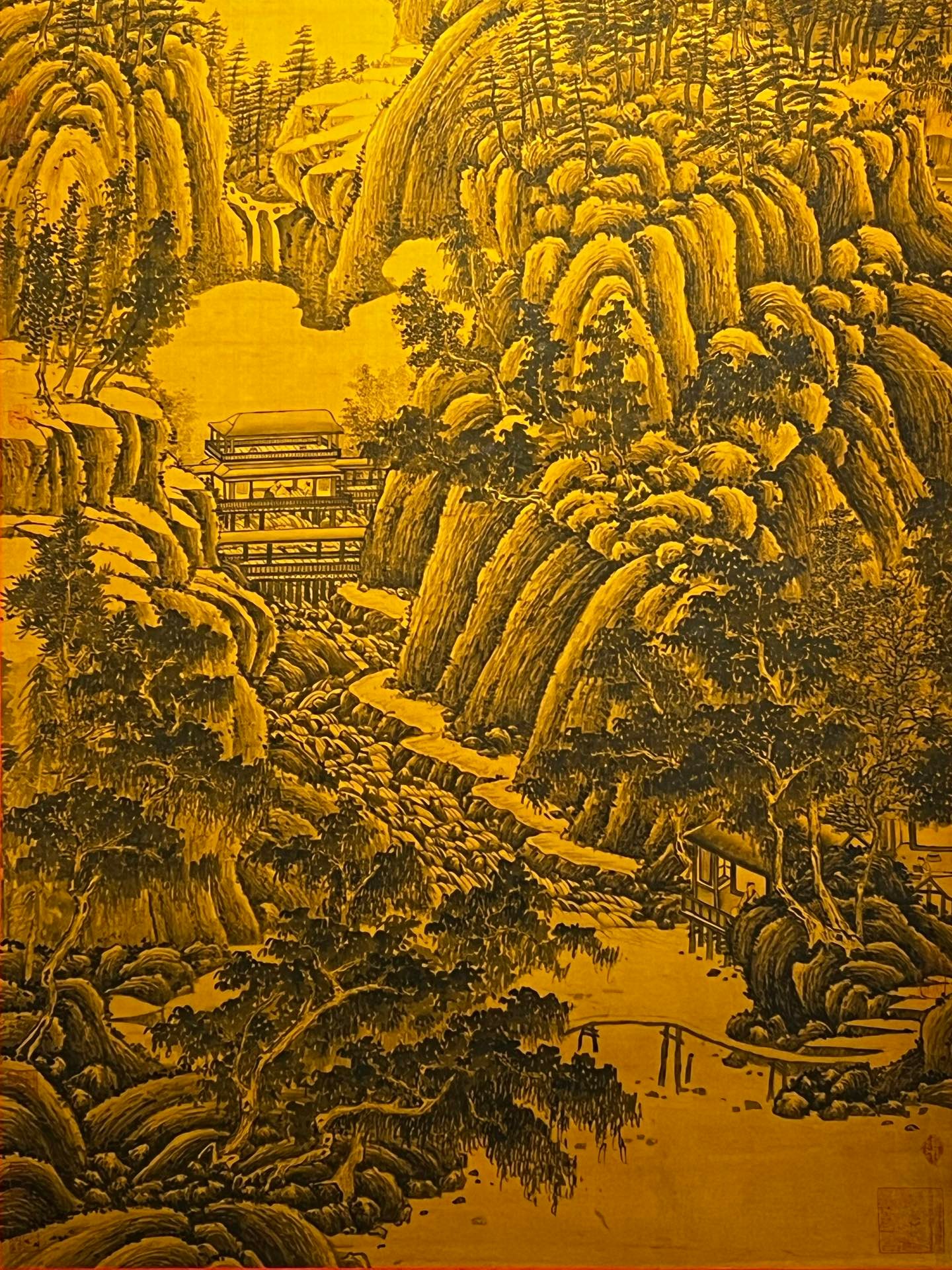 Chinese scroll painting Giant Ran