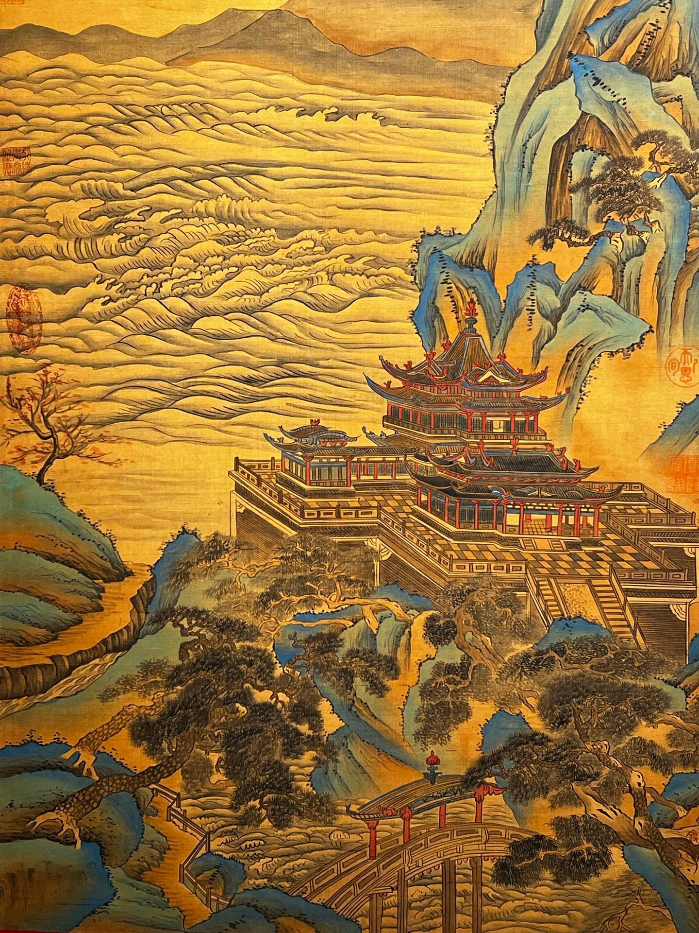 Chinese scroll painting Li Shimin