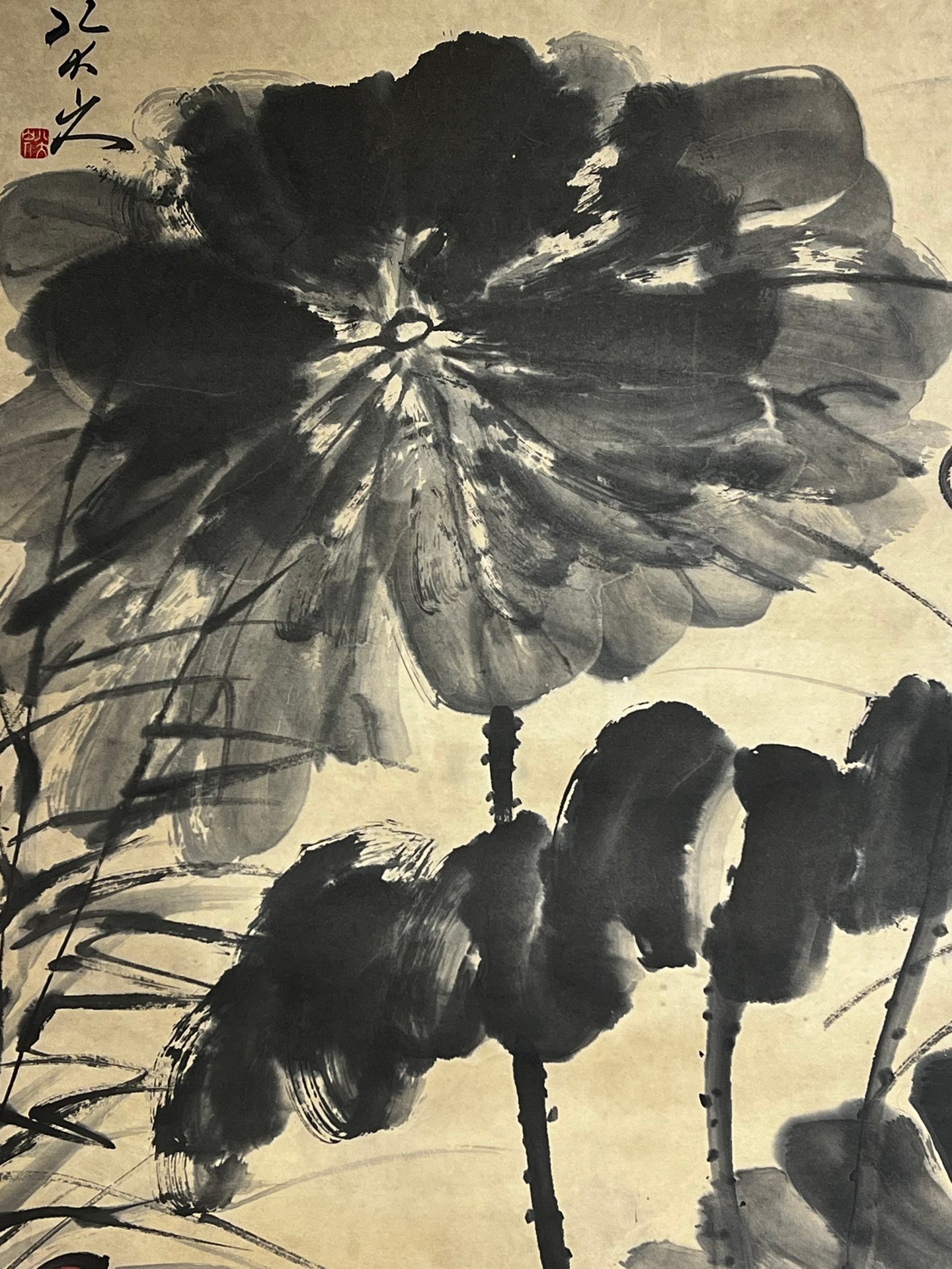 Chinese scroll painting Ba Da Shan Ren Zhu Da