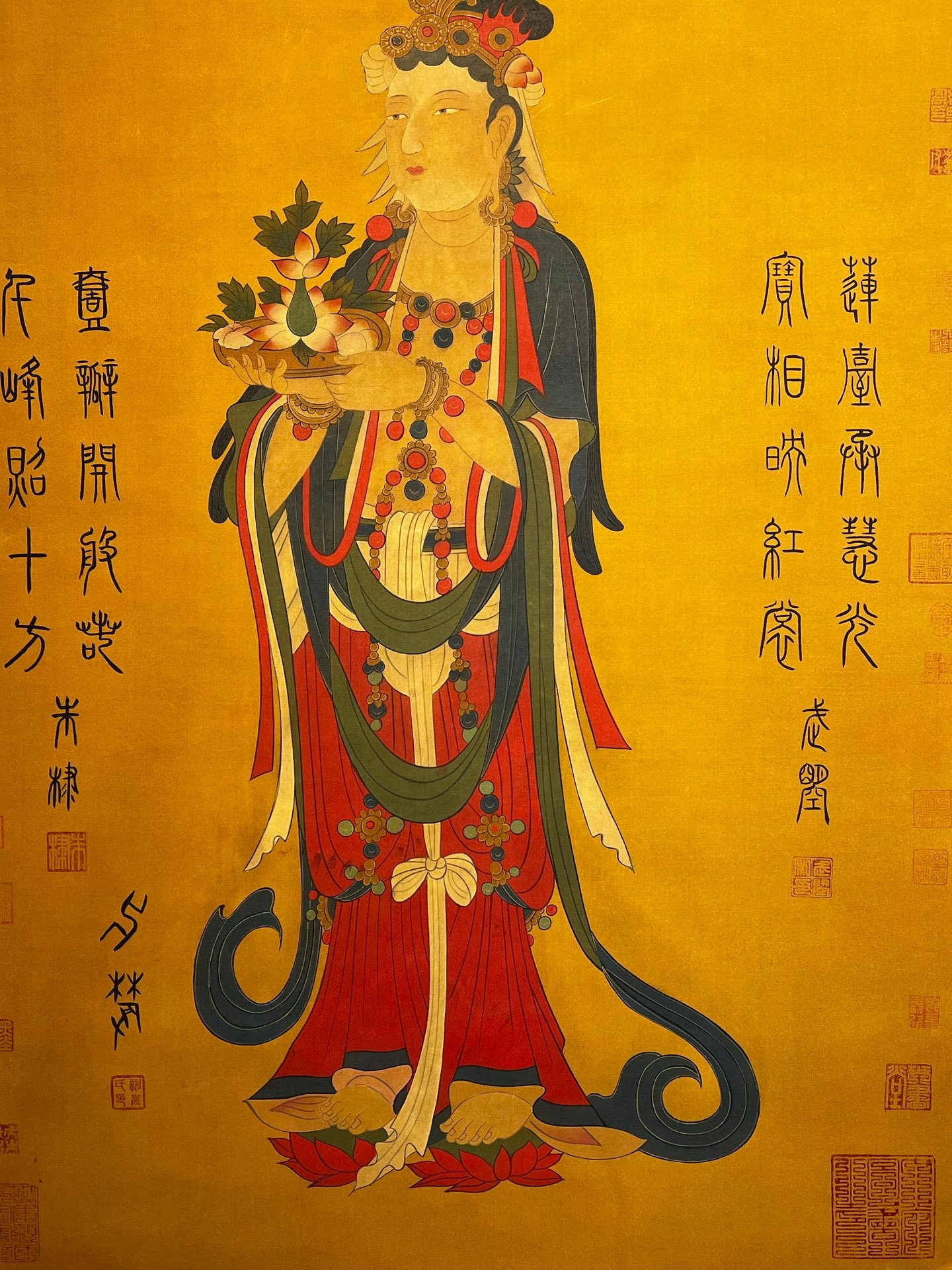 Chinese scroll painting Shennong