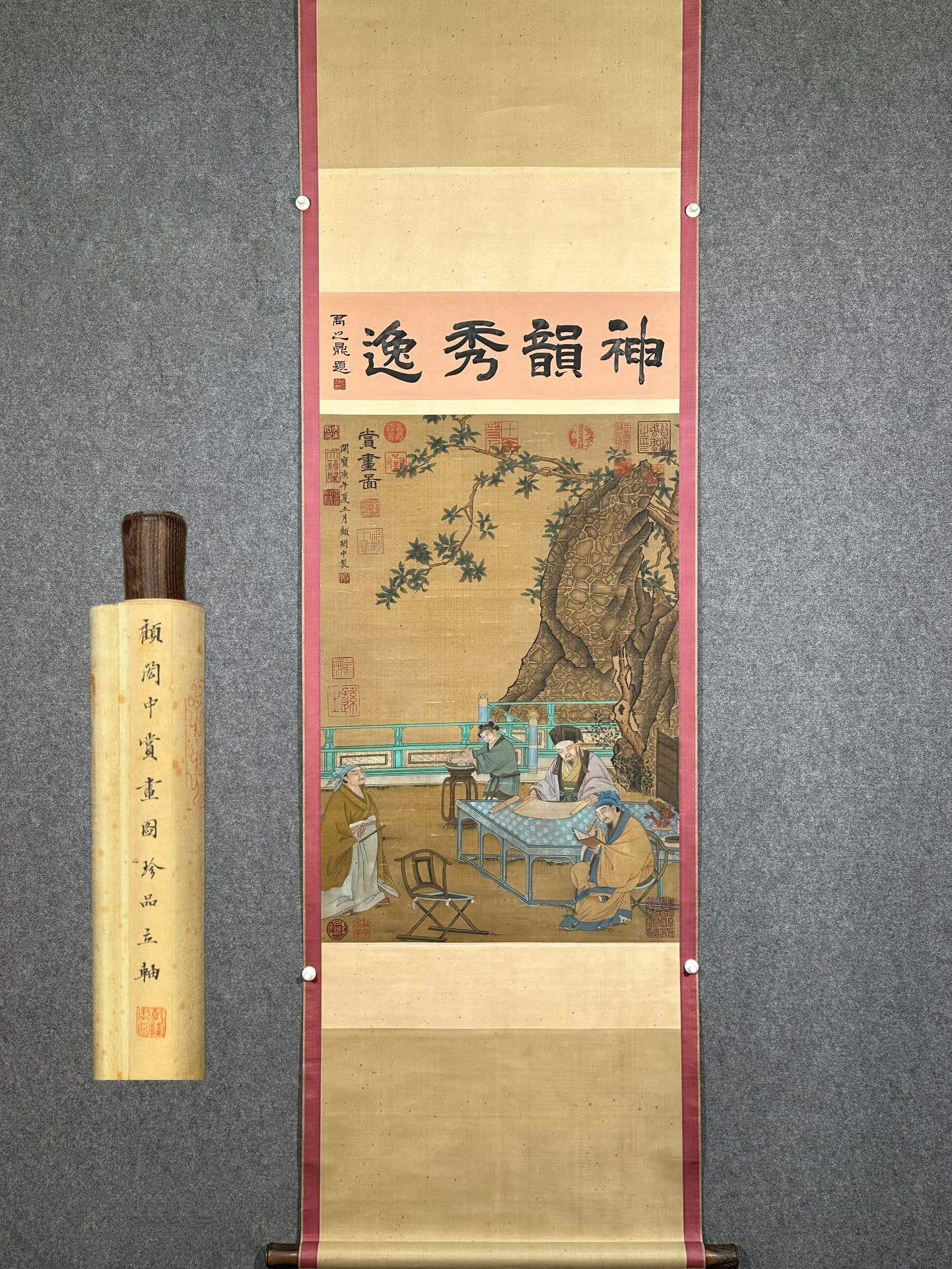 Chinese scroll painting Tang Gu Hongzhong