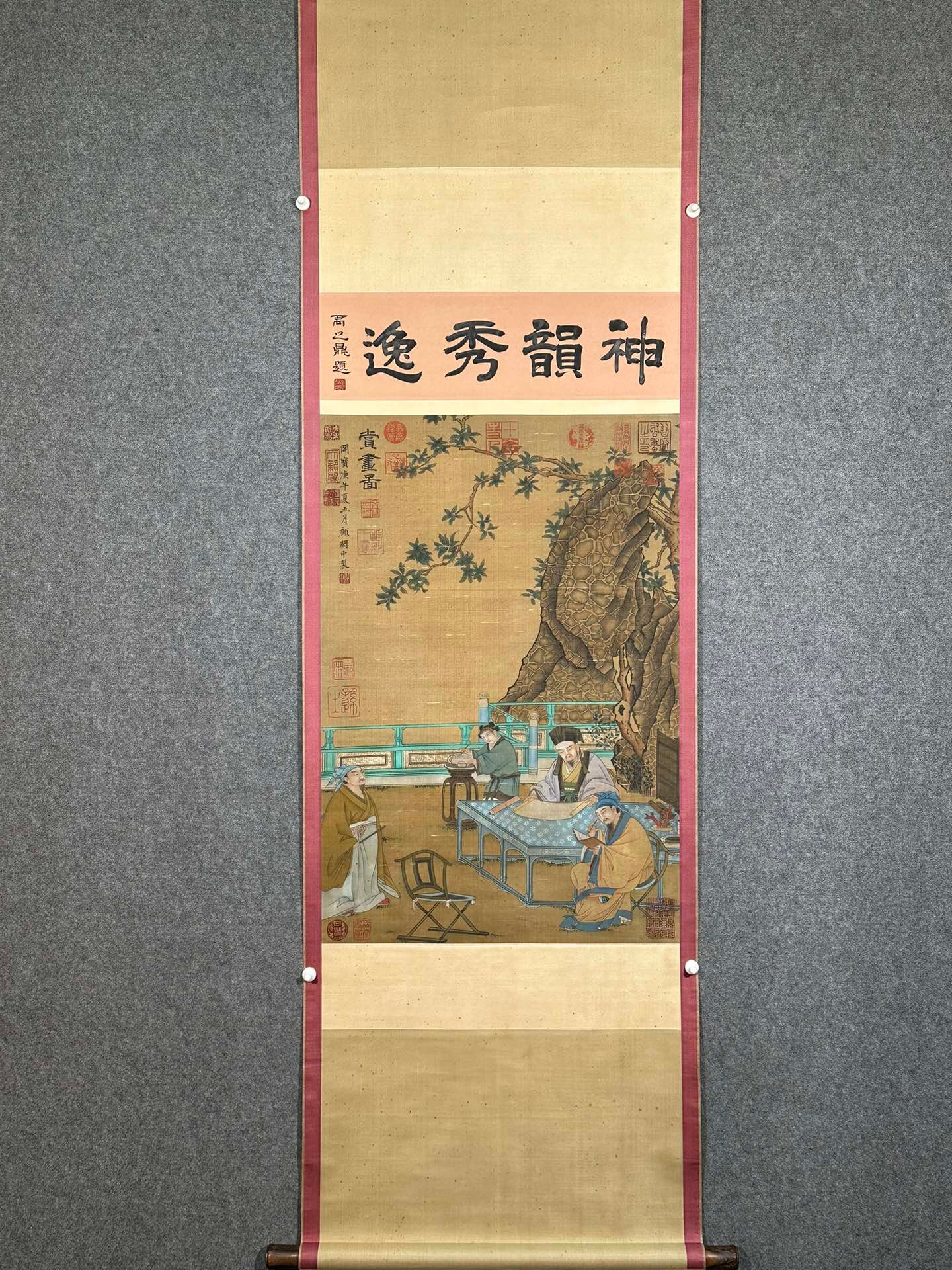 Chinese scroll painting Tang Gu Hongzhong