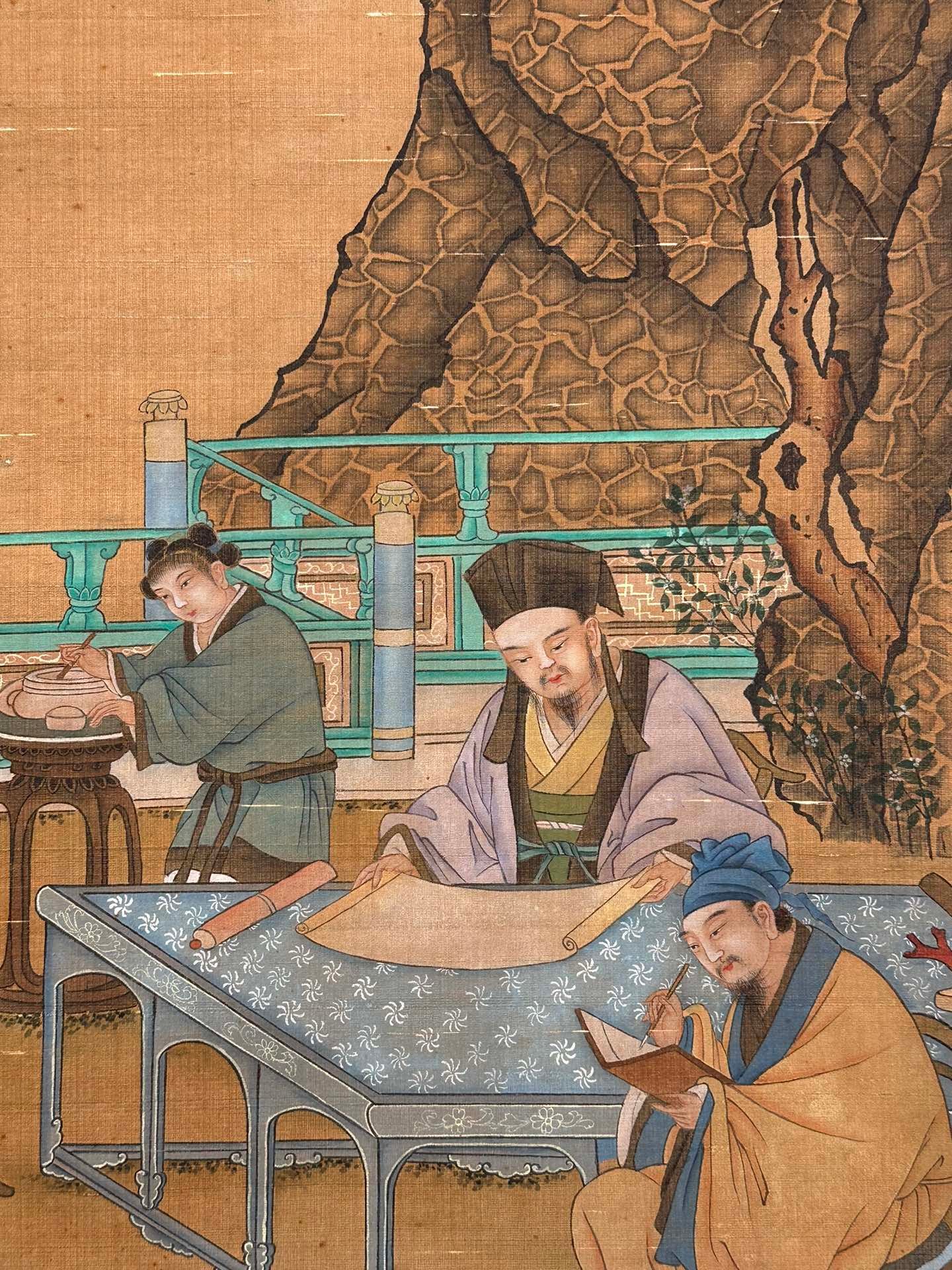 Chinese scroll painting Tang Gu Hongzhong