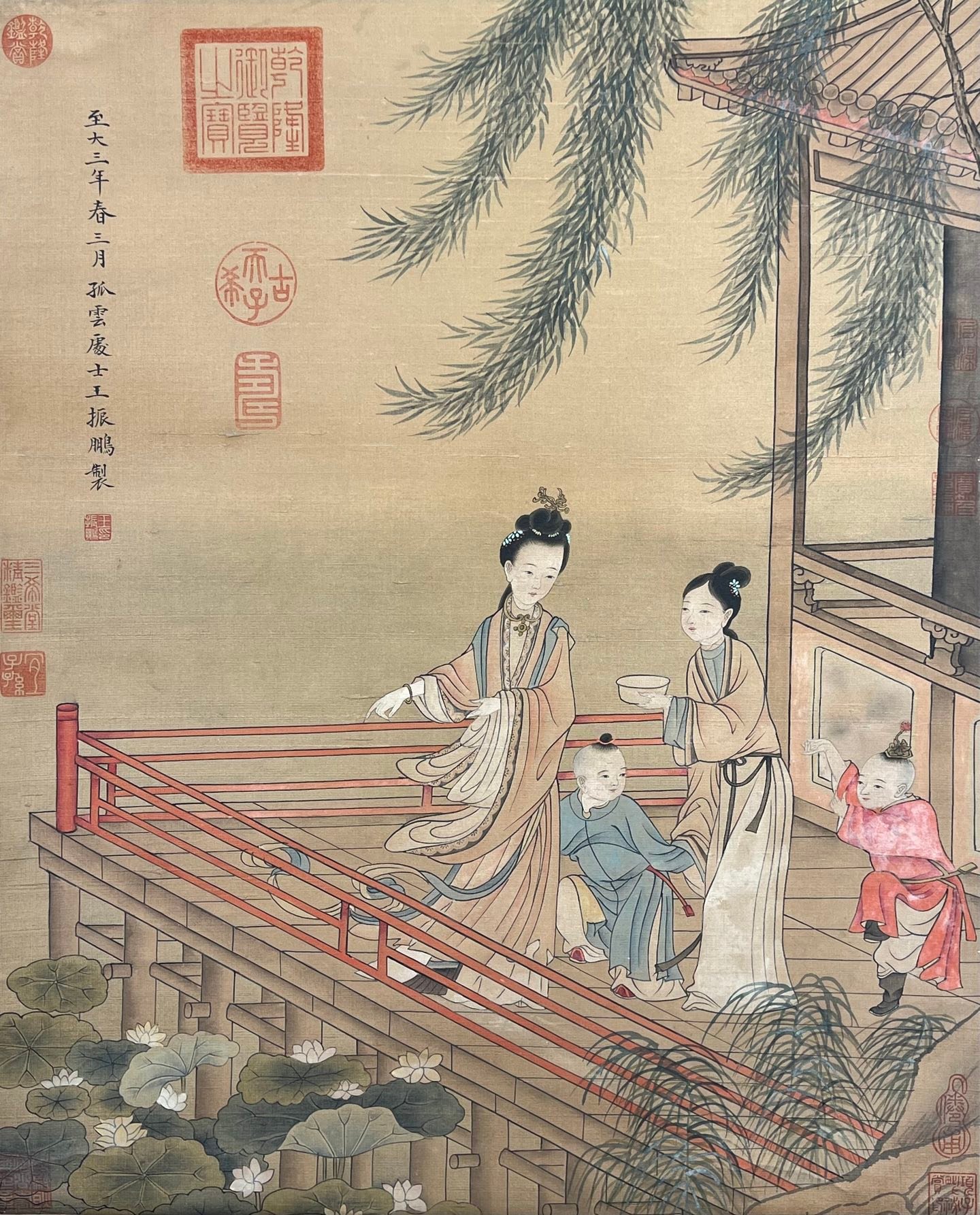 Chinese scroll painting Wang Zhenpeng
