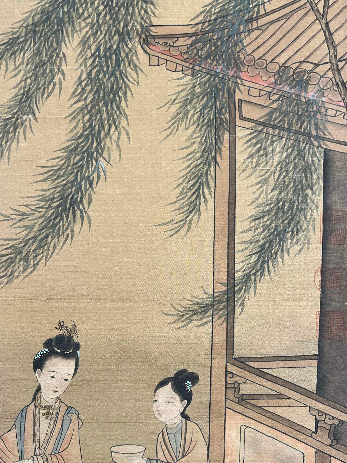 Chinese scroll painting Wang Zhenpeng