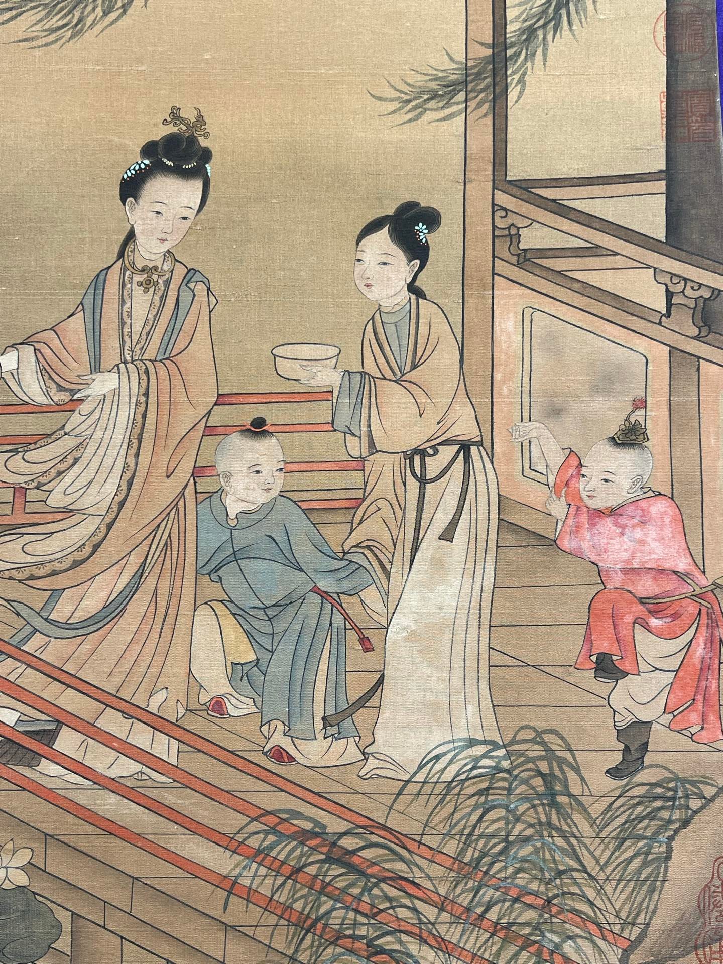Chinese scroll painting Wang Zhenpeng
