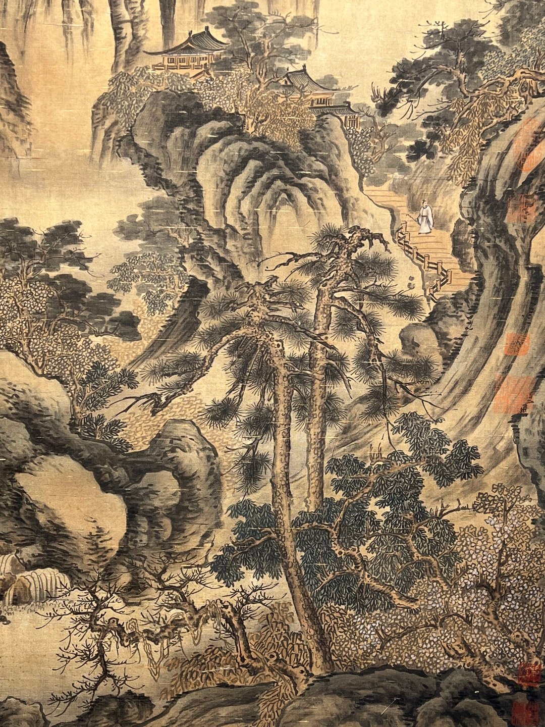 Chinese scroll painting Wang Anshi