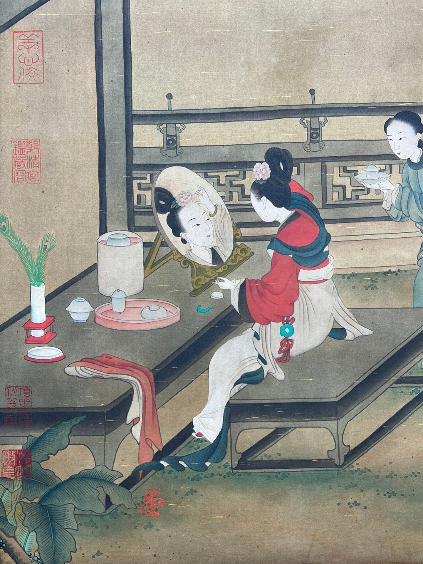 Chinese scroll painting Zhou Wenju